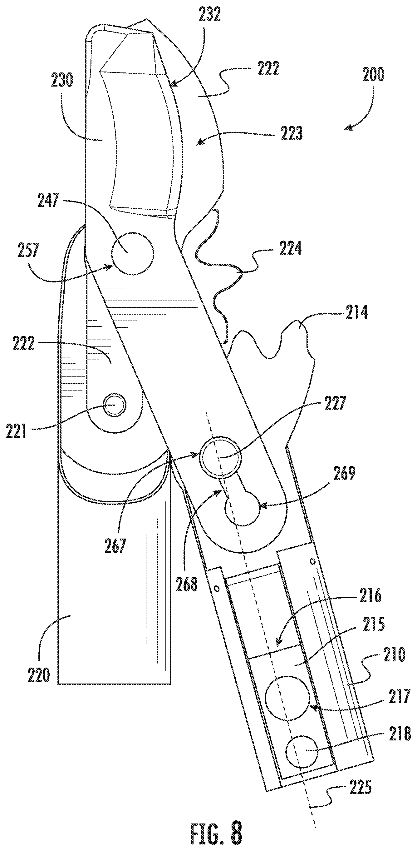 Patent US12310300 Figure 6 – Hand tool with shear assembly