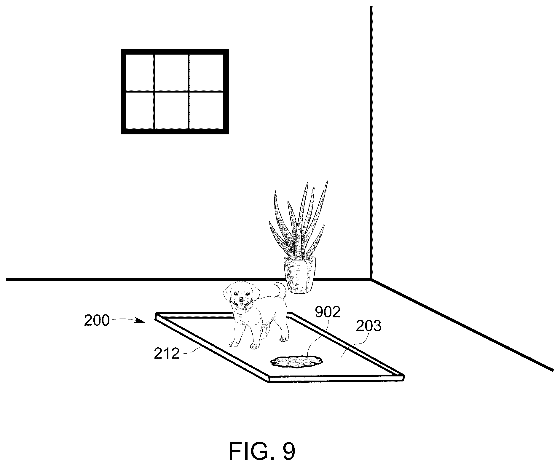 Patent US12310327 Figure 8 – Absorbent pet pad