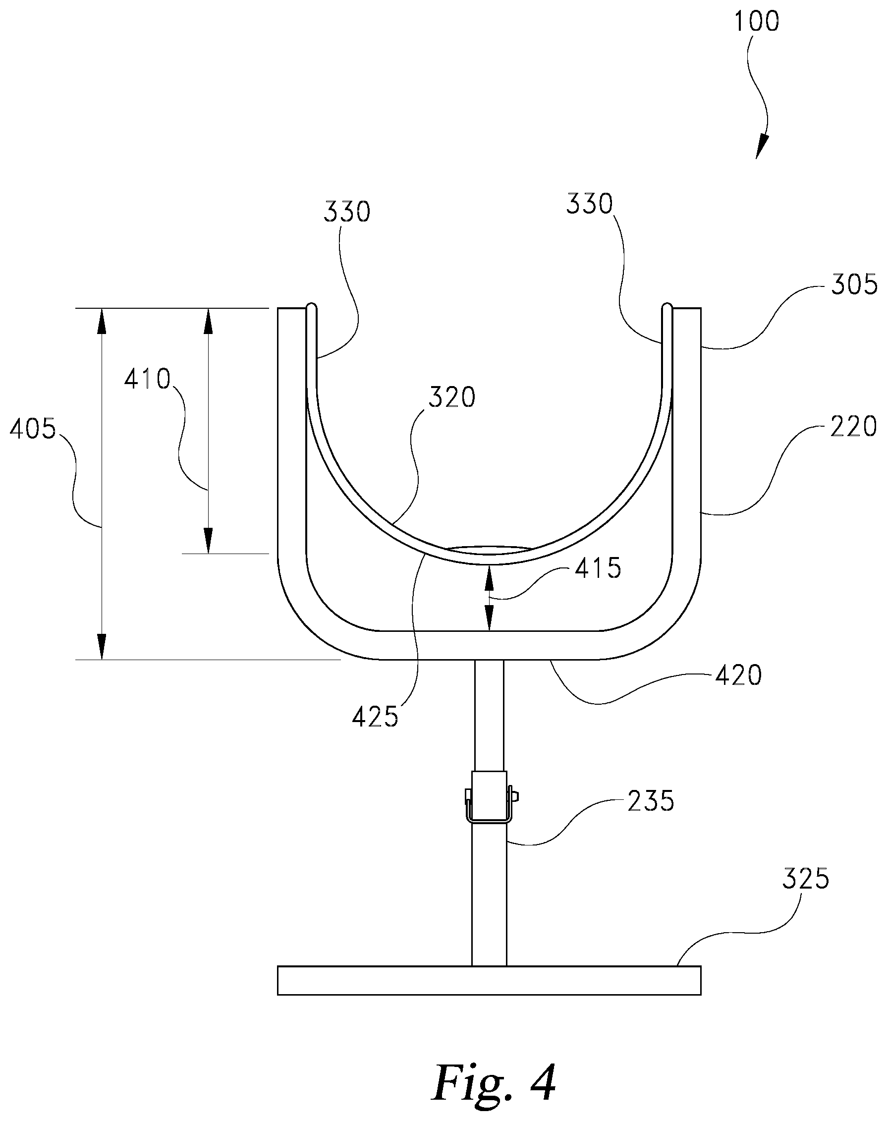 Patent US12310332 Figure 4 – Calf nursing cradle