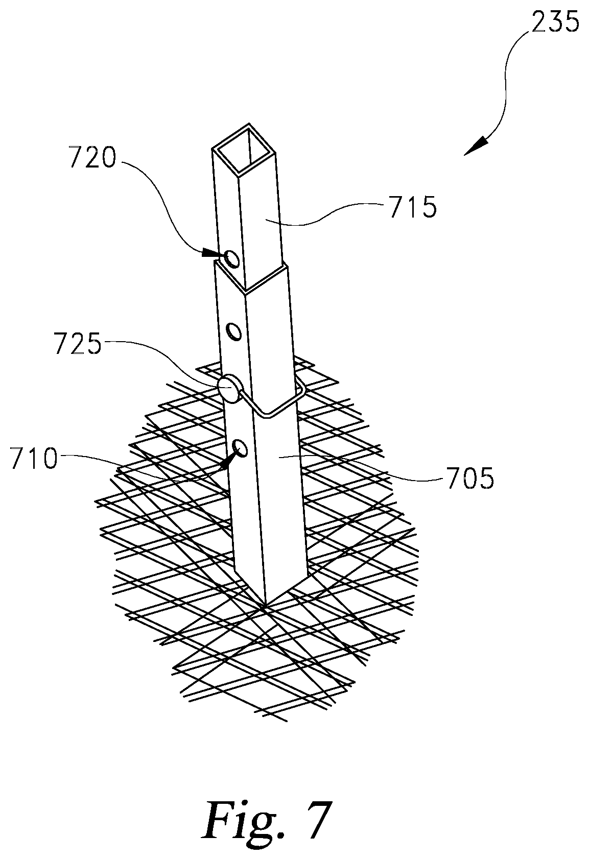Patent US12310332 Figure 7 – Calf nursing cradle