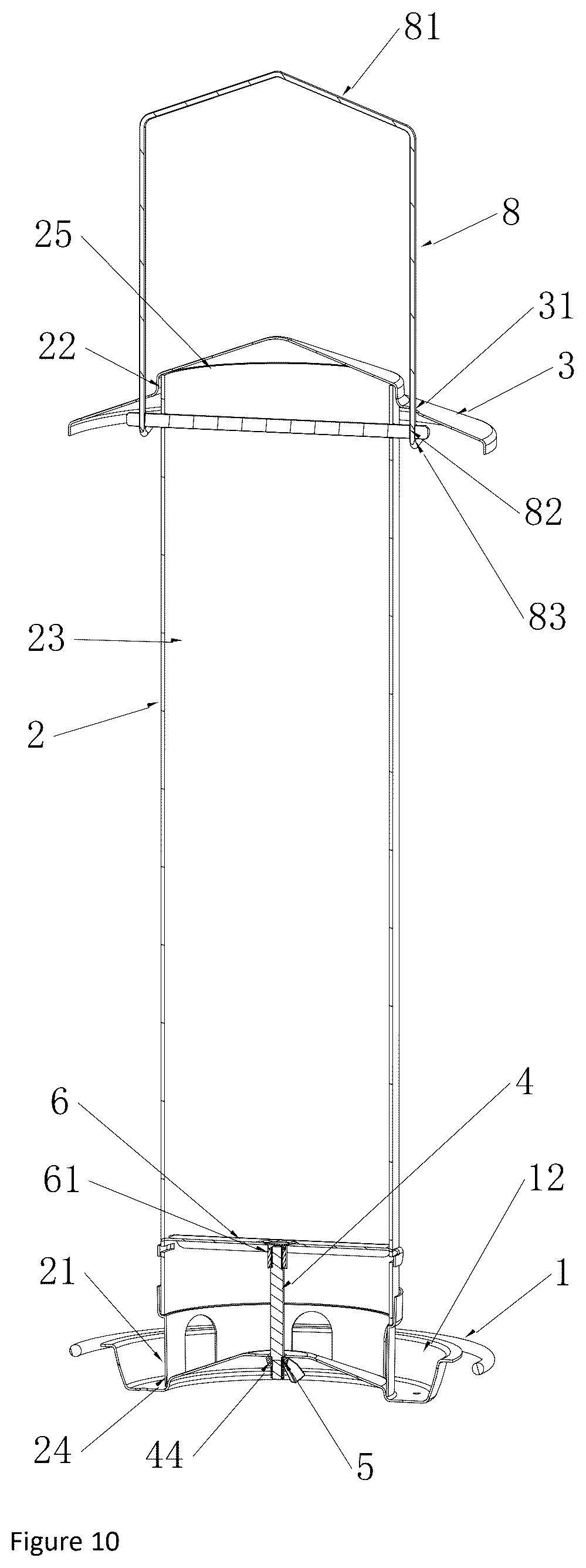 Patent US12310335 Figure 10 – Detachable bird feeder