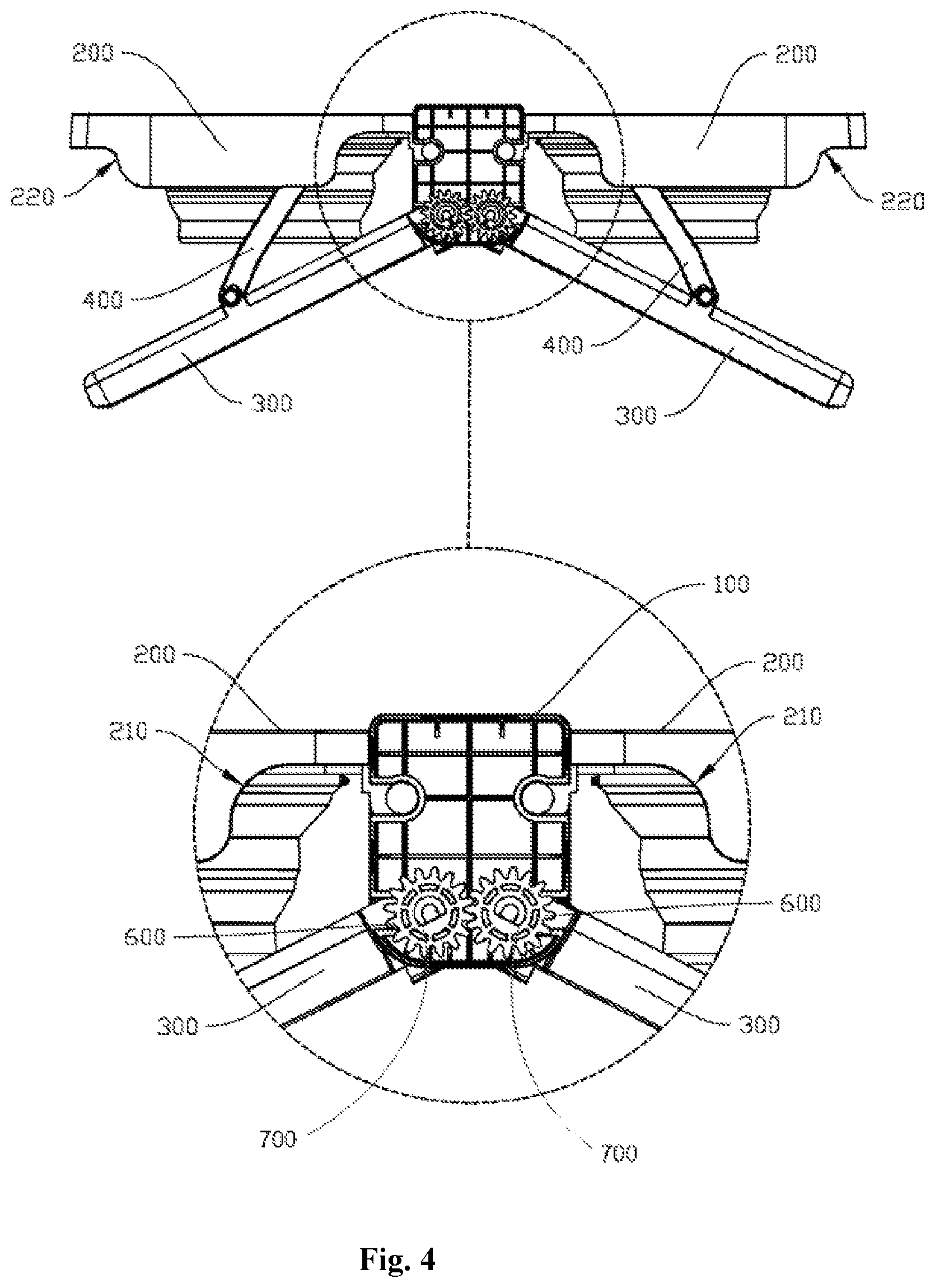 Patent US12310336 Figure 3 – Outdoor folding dining table for pets