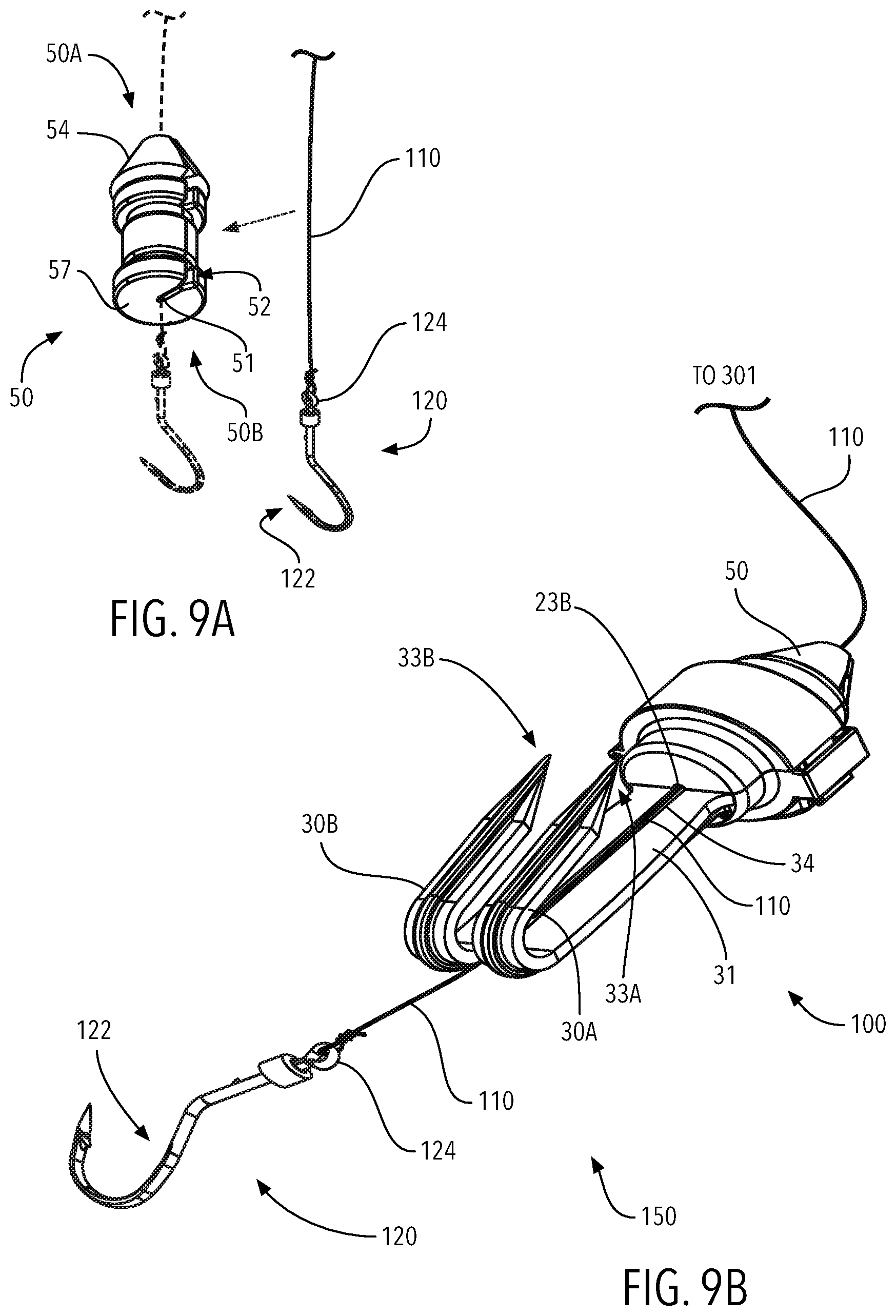 Patent US12310344 Figure 9 – Fishing bait device