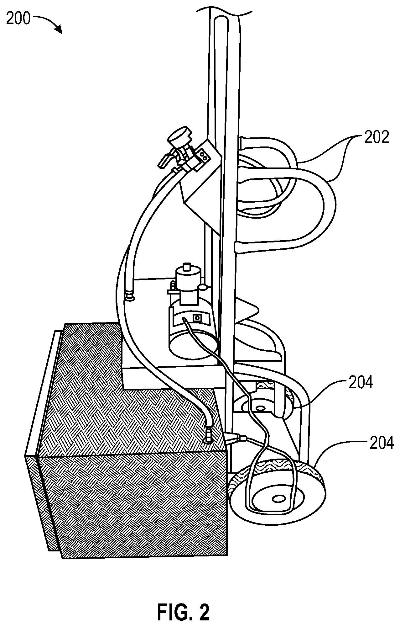 Patent US12310350 Figure 2 – Fumigation system injection cart