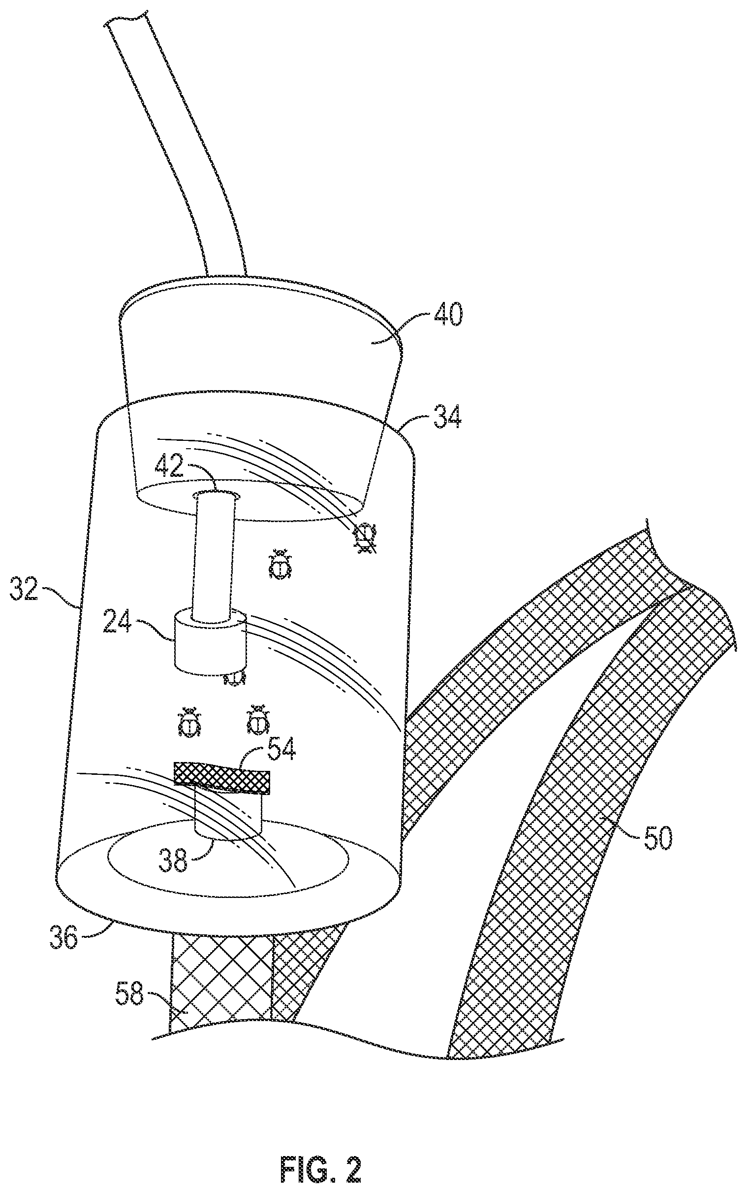 Patent US12310351 Figure 2 – Insect collection device