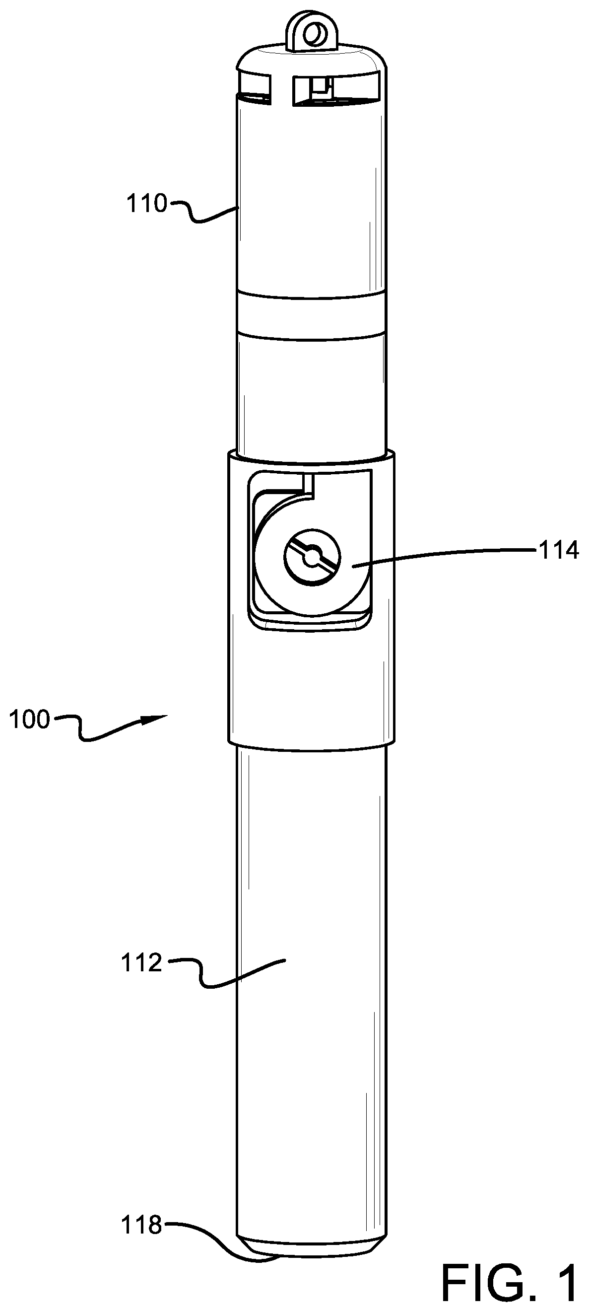 Patent US12310352 Figure 1 – Device for creating and distributing vaporized scent
