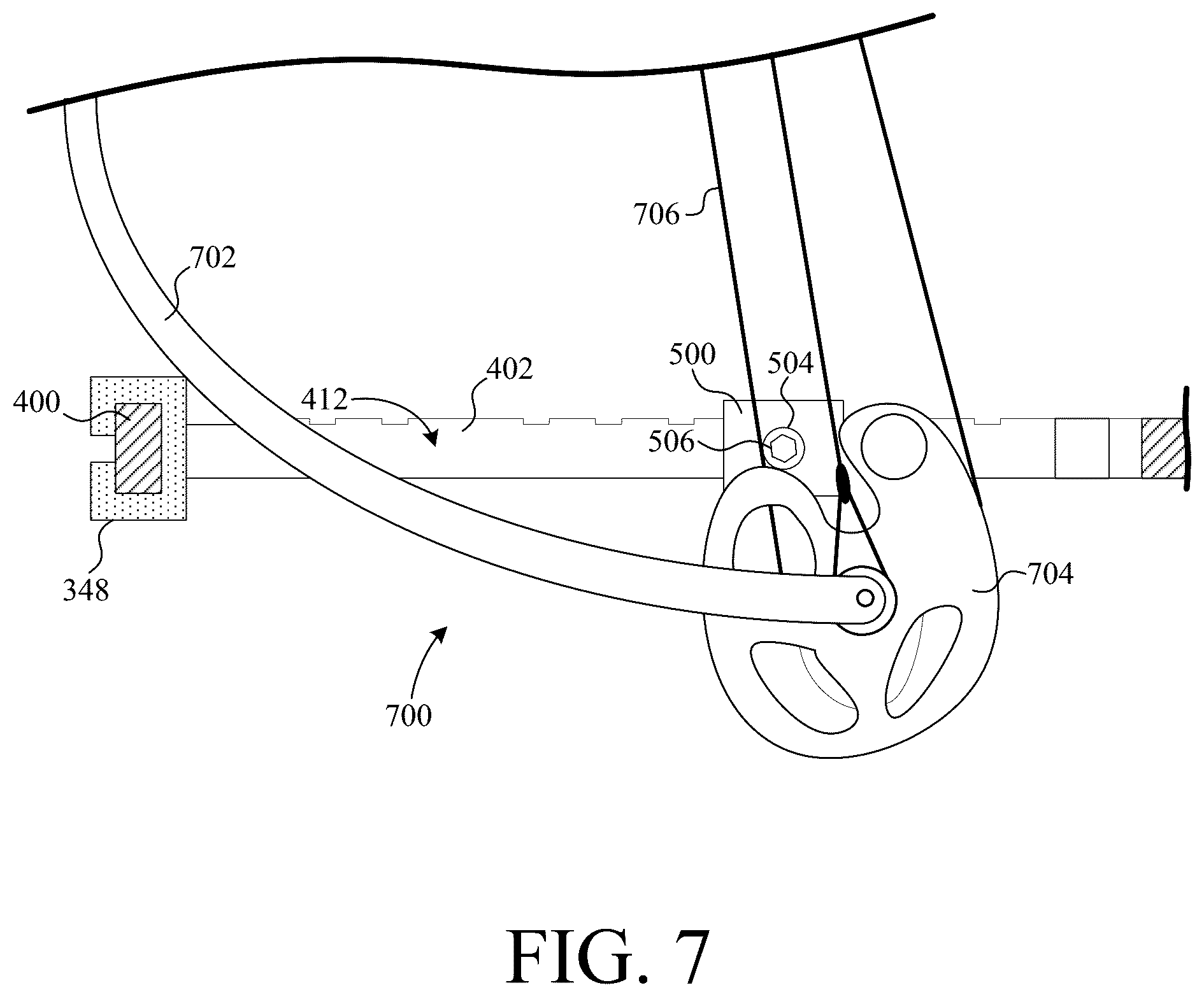Patent US12310353 Figure 8 – Portable treestand and climbing stick system