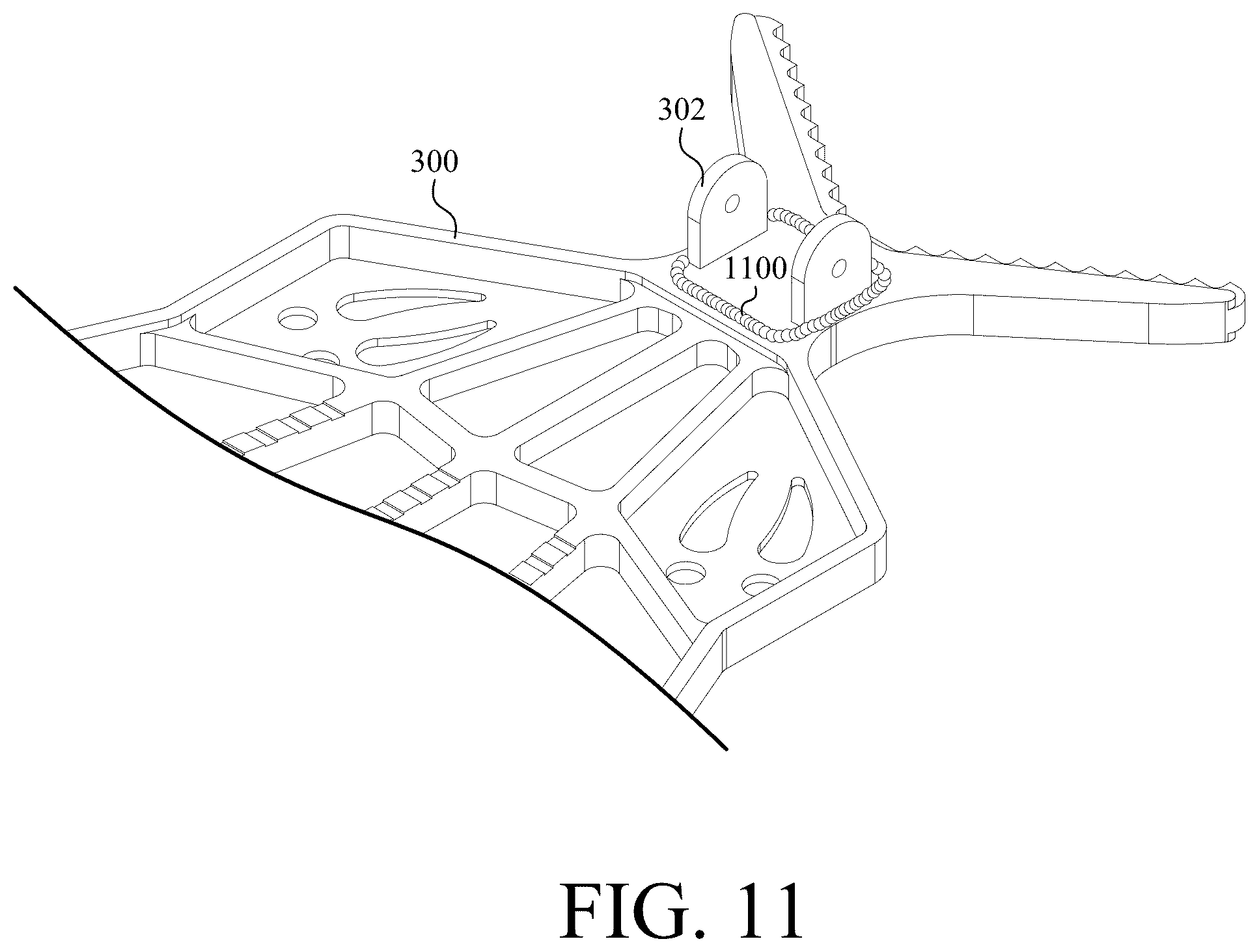 Patent US12310353 Figure 12 – Portable treestand and climbing stick system