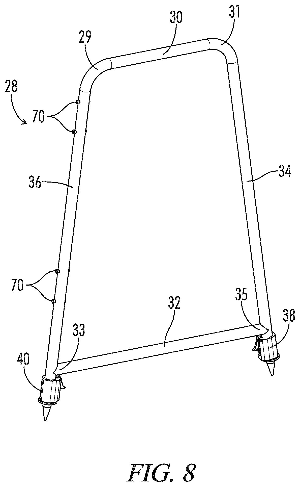 Patent US12310354 Figure 8 – Portable hunting blind