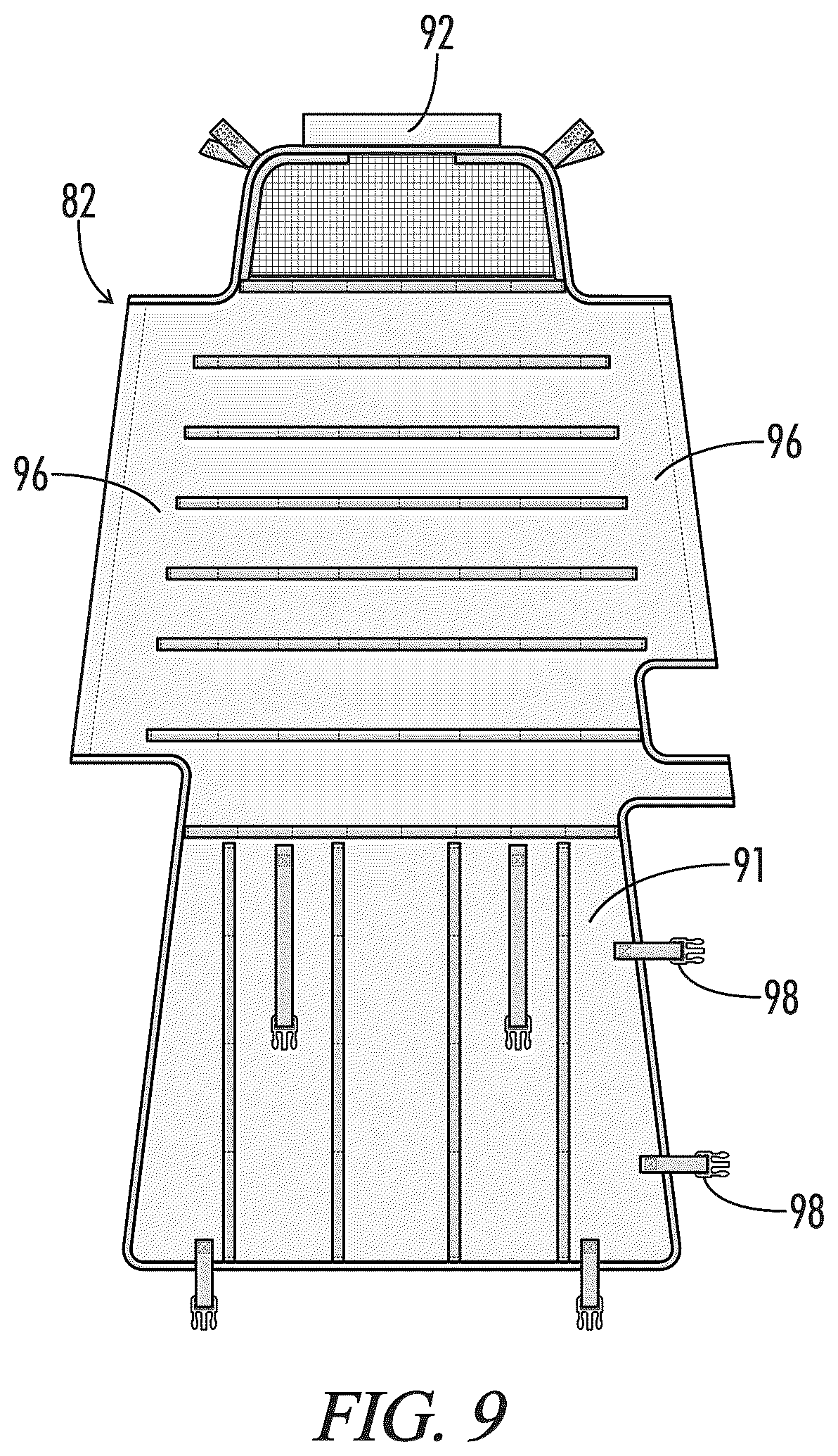 Patent US12310354 Figure 9 – Portable hunting blind
