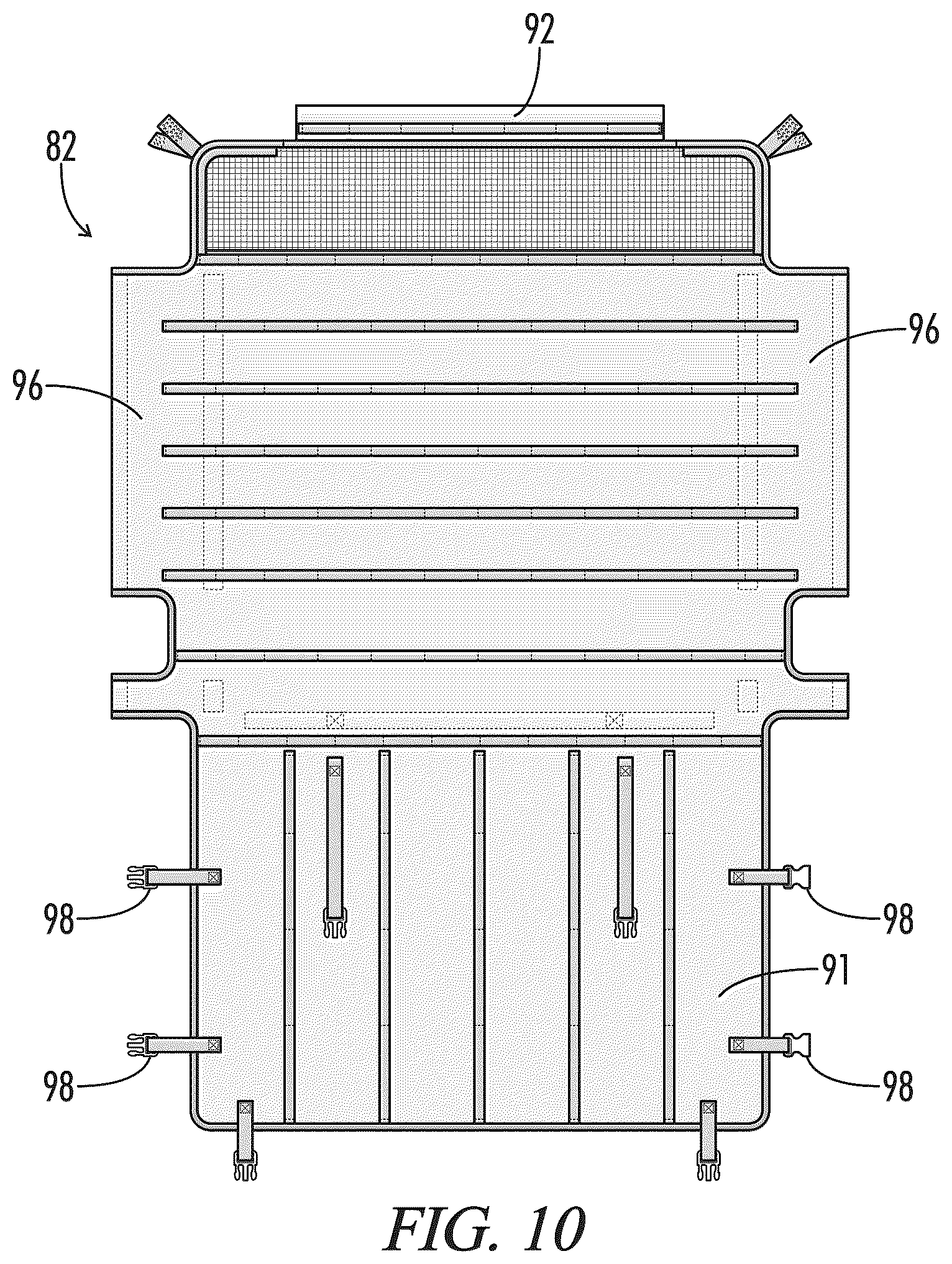 Patent US12310354 Figure 10 – Portable hunting blind