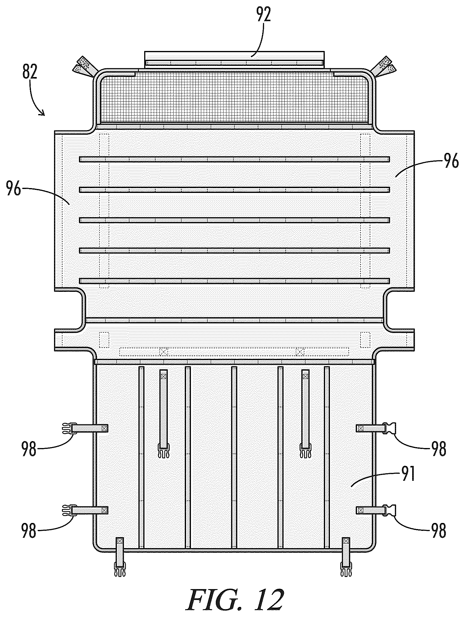 Patent US12310354 Figure 12 – Portable hunting blind