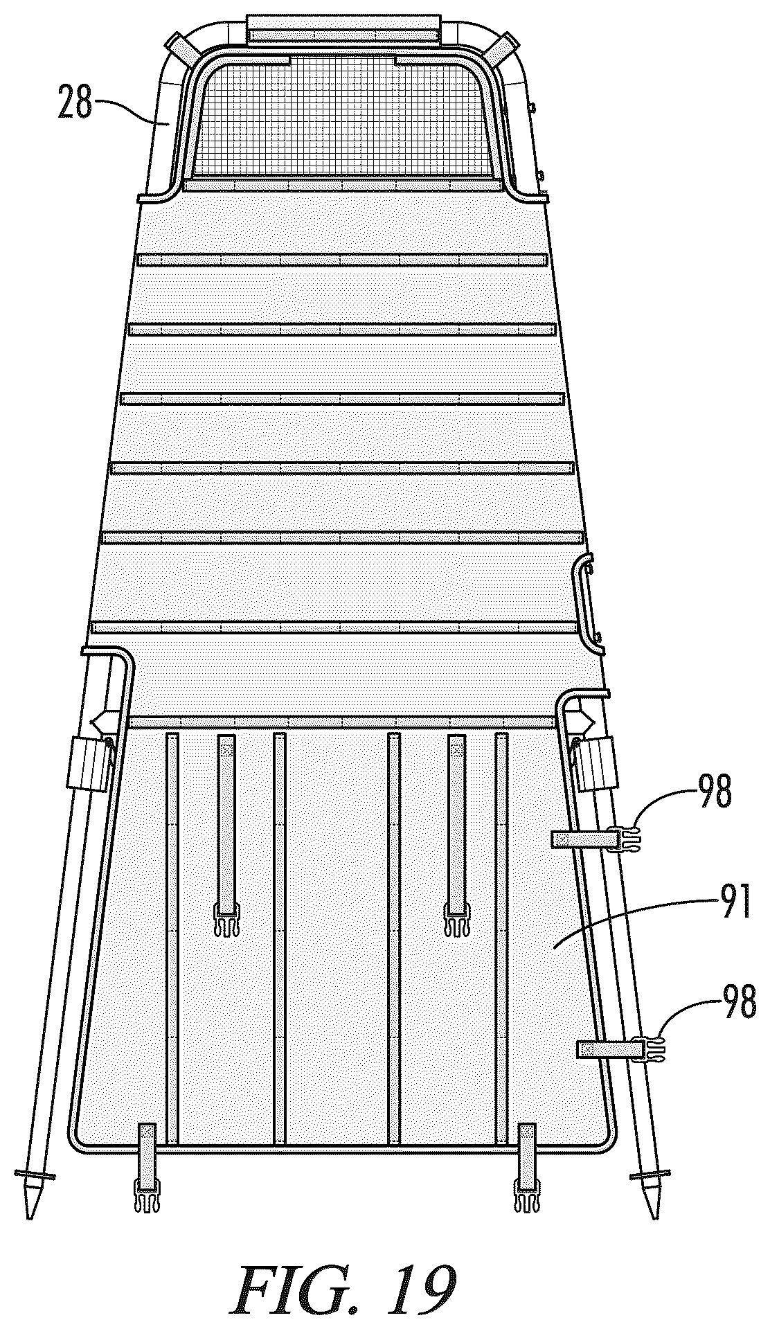 Patent US12310354 Figure 19 – Portable hunting blind