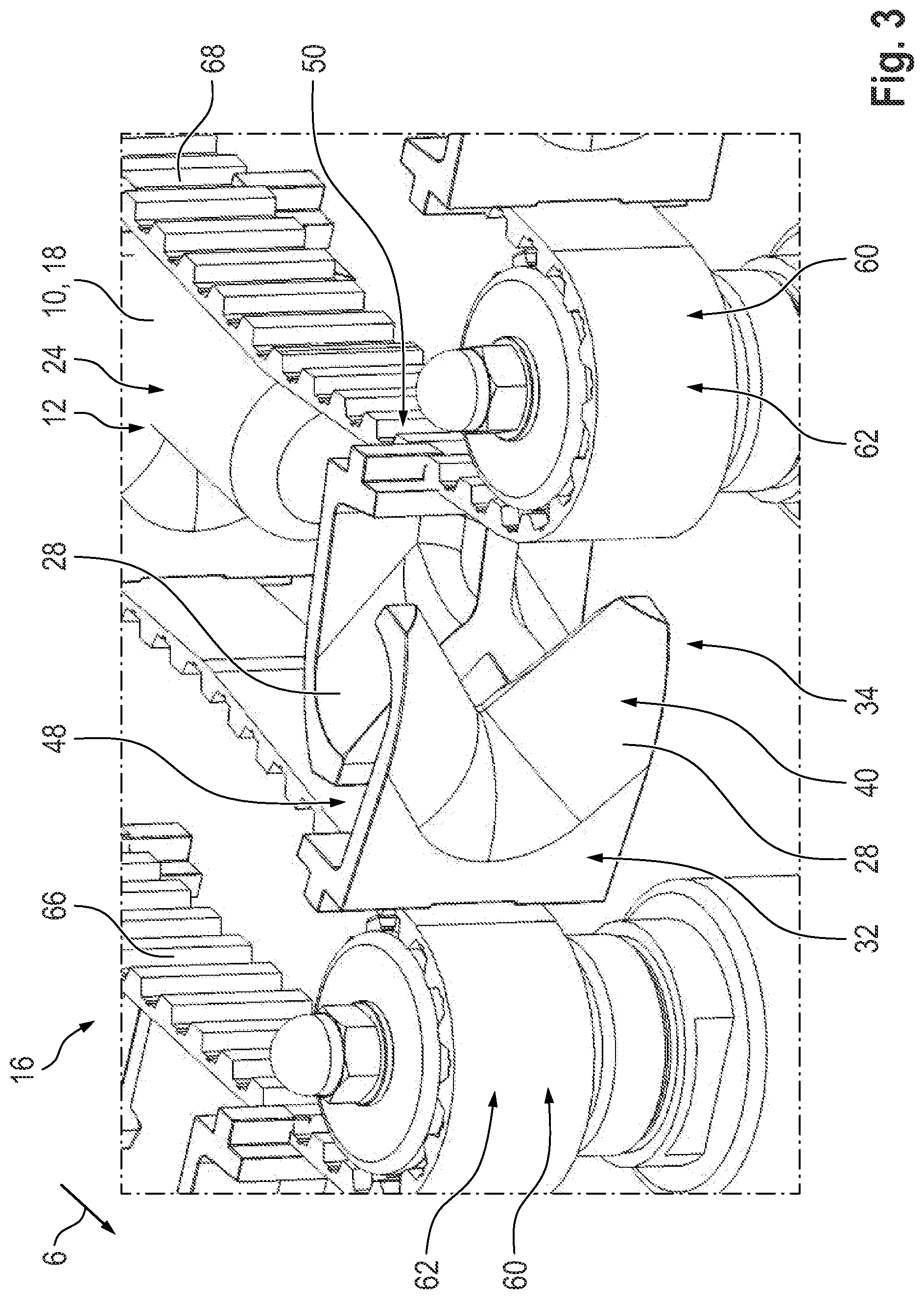 Patent US12310374 Figure 3 – Separator with crimping member for separating portions from elongate casings stuffed with food mass, and associated methods