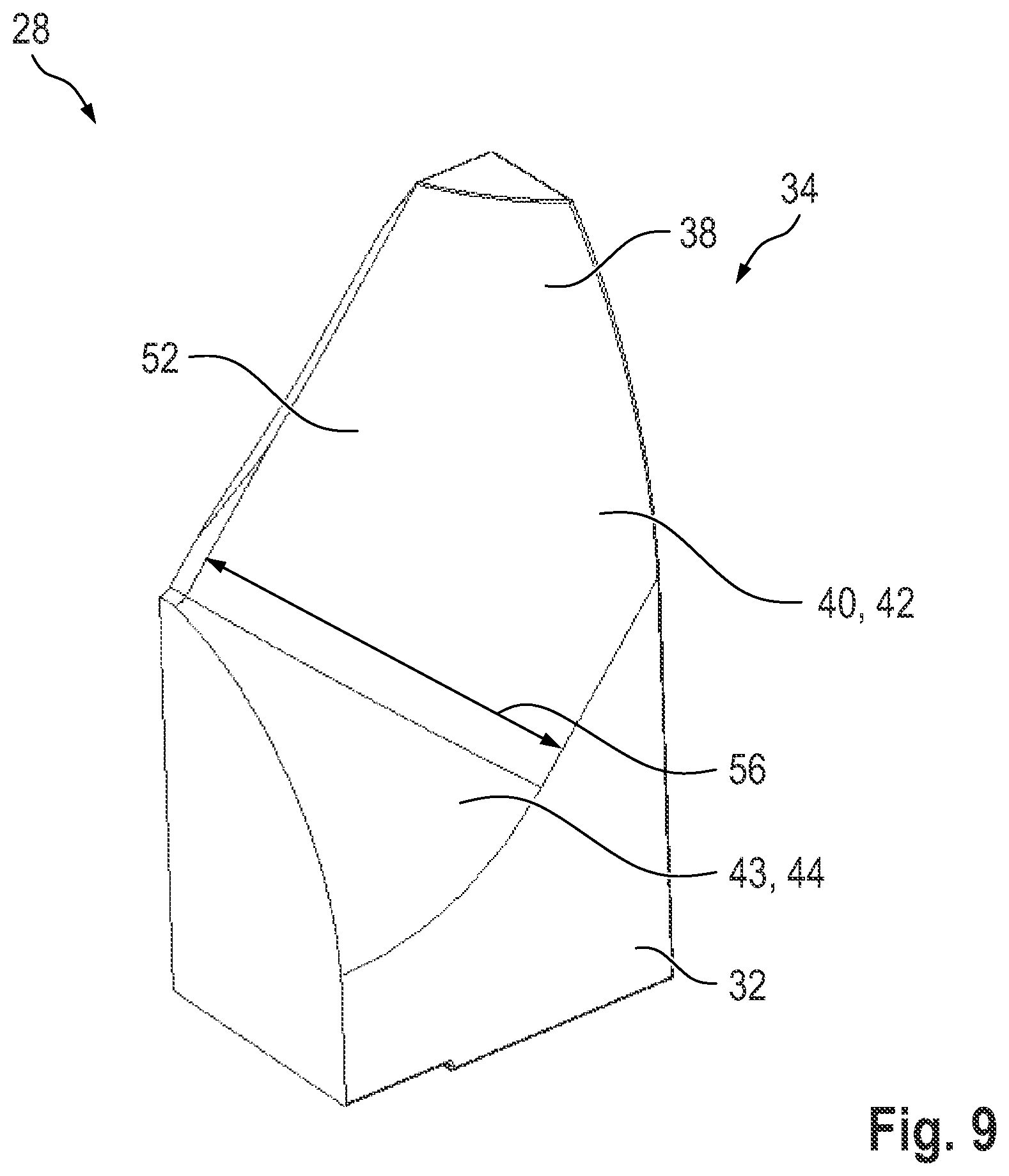 Patent US12310374 Figure 9 – Separator with crimping member for separating portions from elongate casings stuffed with food mass, and associated methods