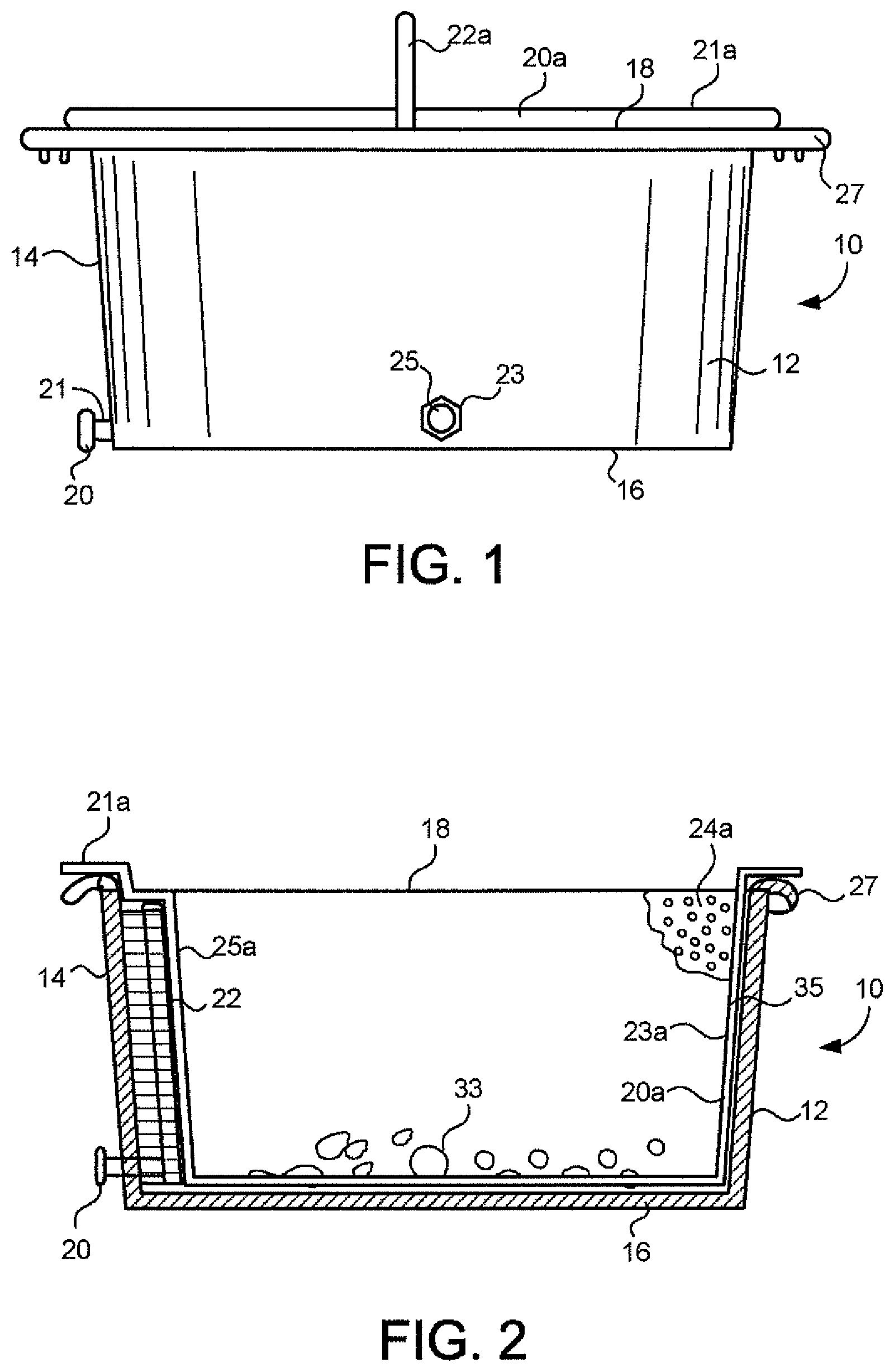 Patent US12310377 Figure 1 – Apparatus and assembly for the cleaning and cooking of seafood and crustacea