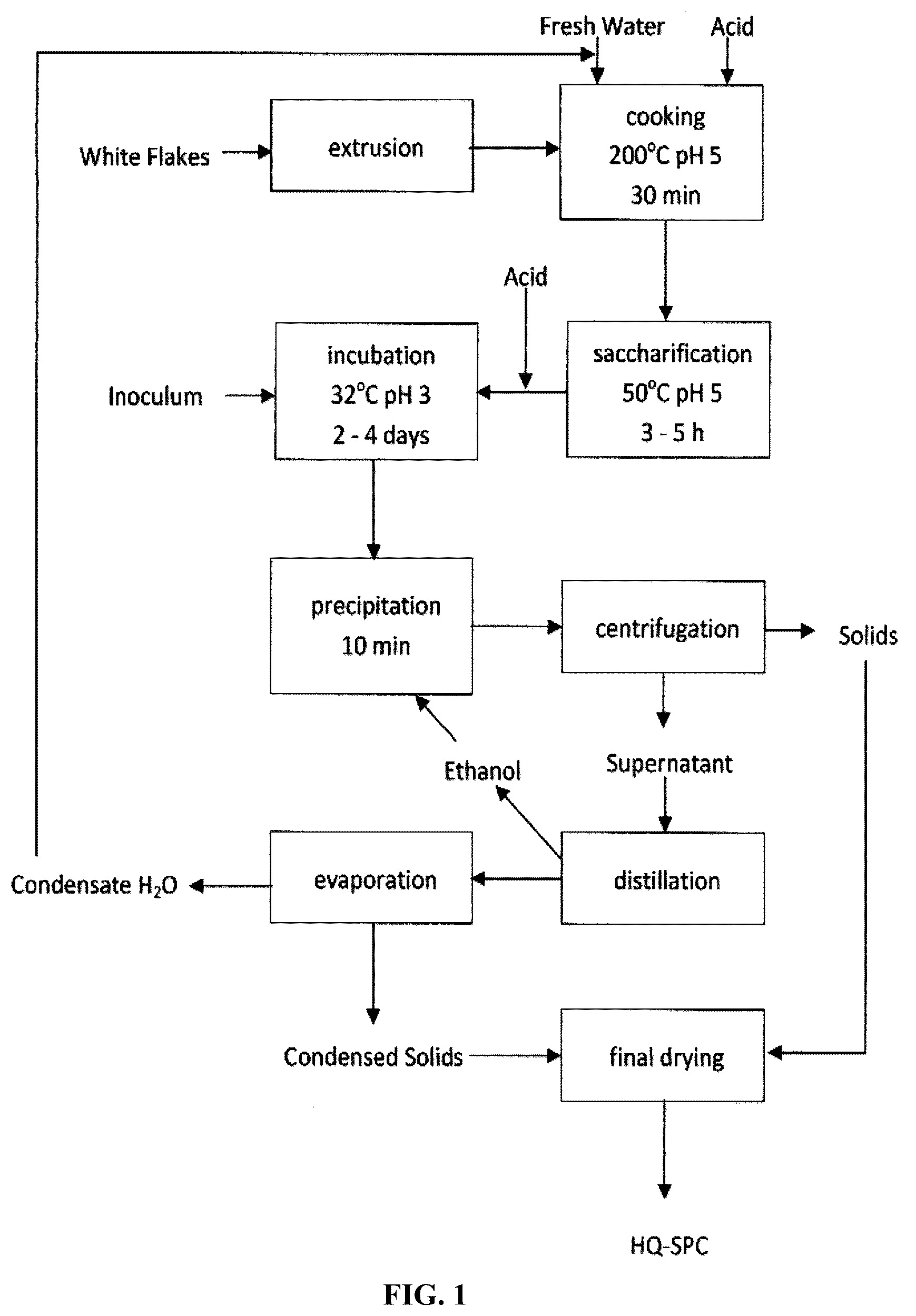 Patent US12310384 Figure 1 – Microbial-based process for high quality protein concentrate
