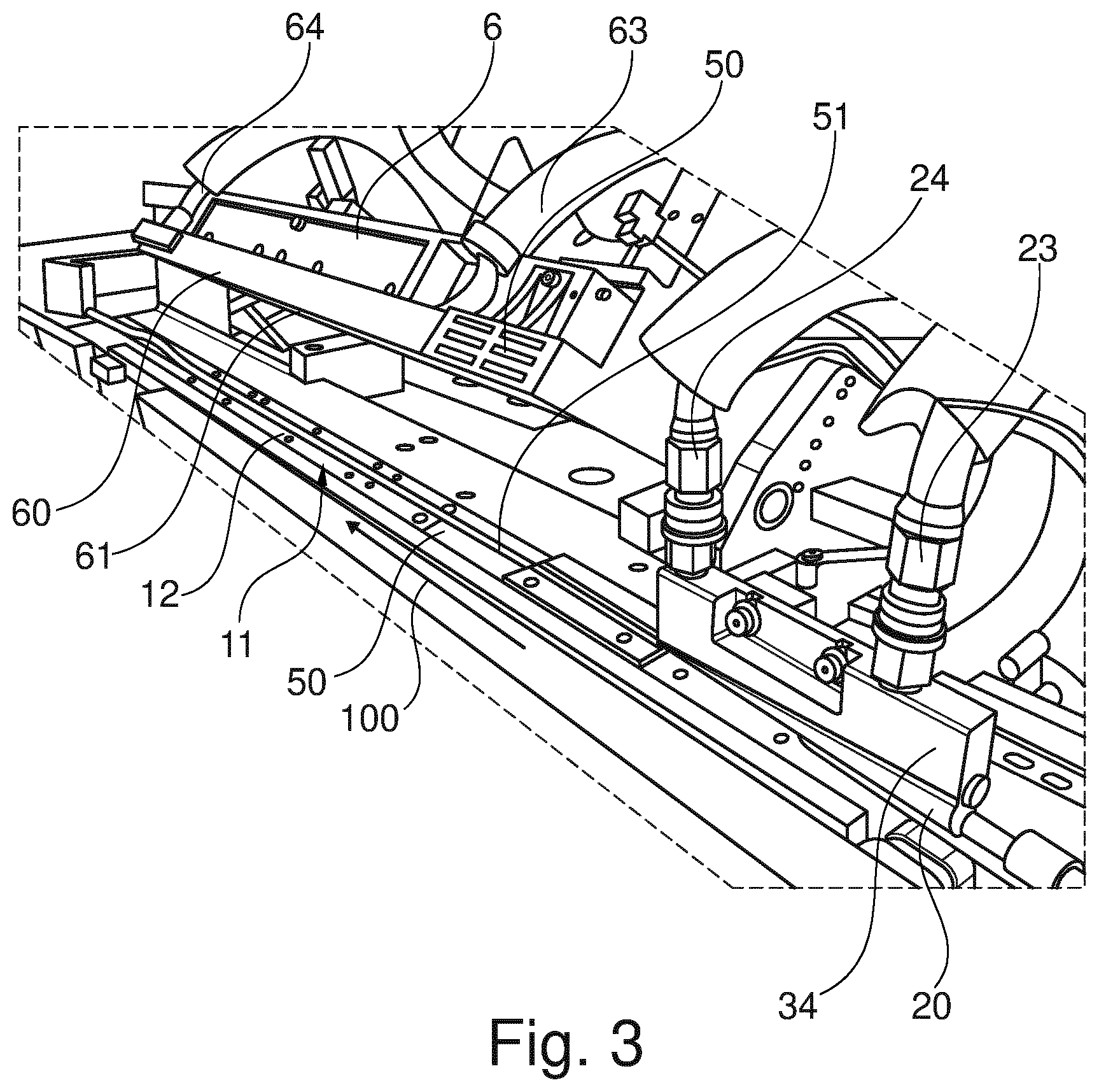 Patent US12310398 Figure 2 – Method and apparatus for shaping a continuous web material into a rod