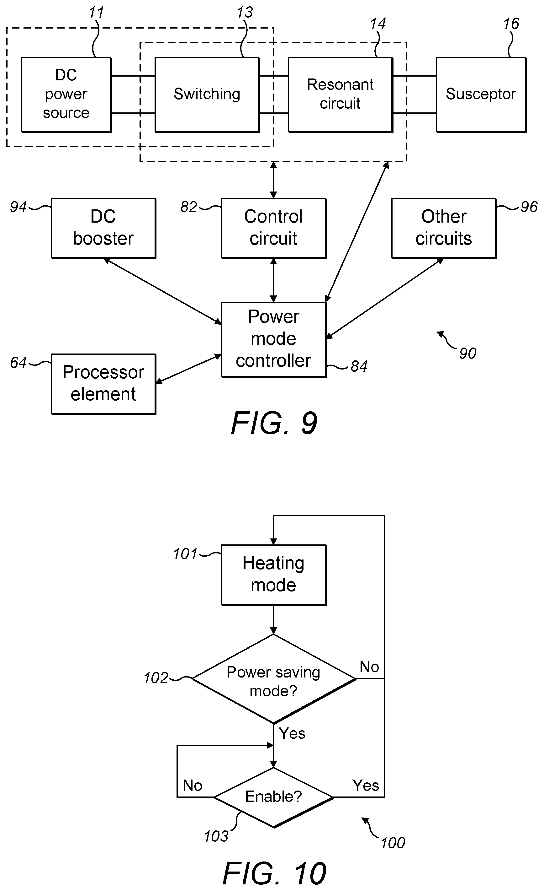 Patent US12310408 Figure 6 – Apparatus with a circuit for controlling the power mode of an aerosol generating device