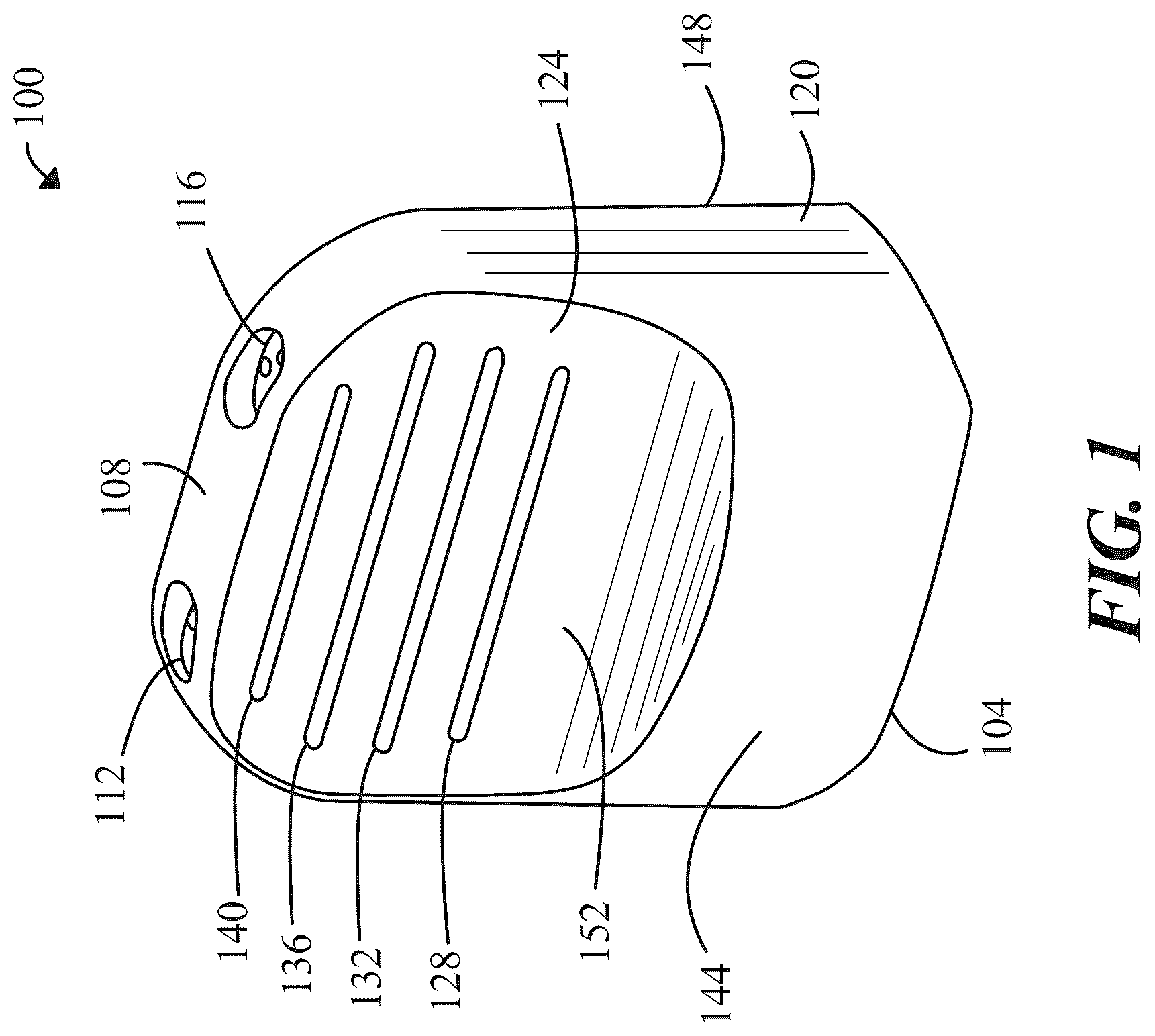Patent US12310411 Figure 1 – Ridged mouthpiece for aerosol delivery devices