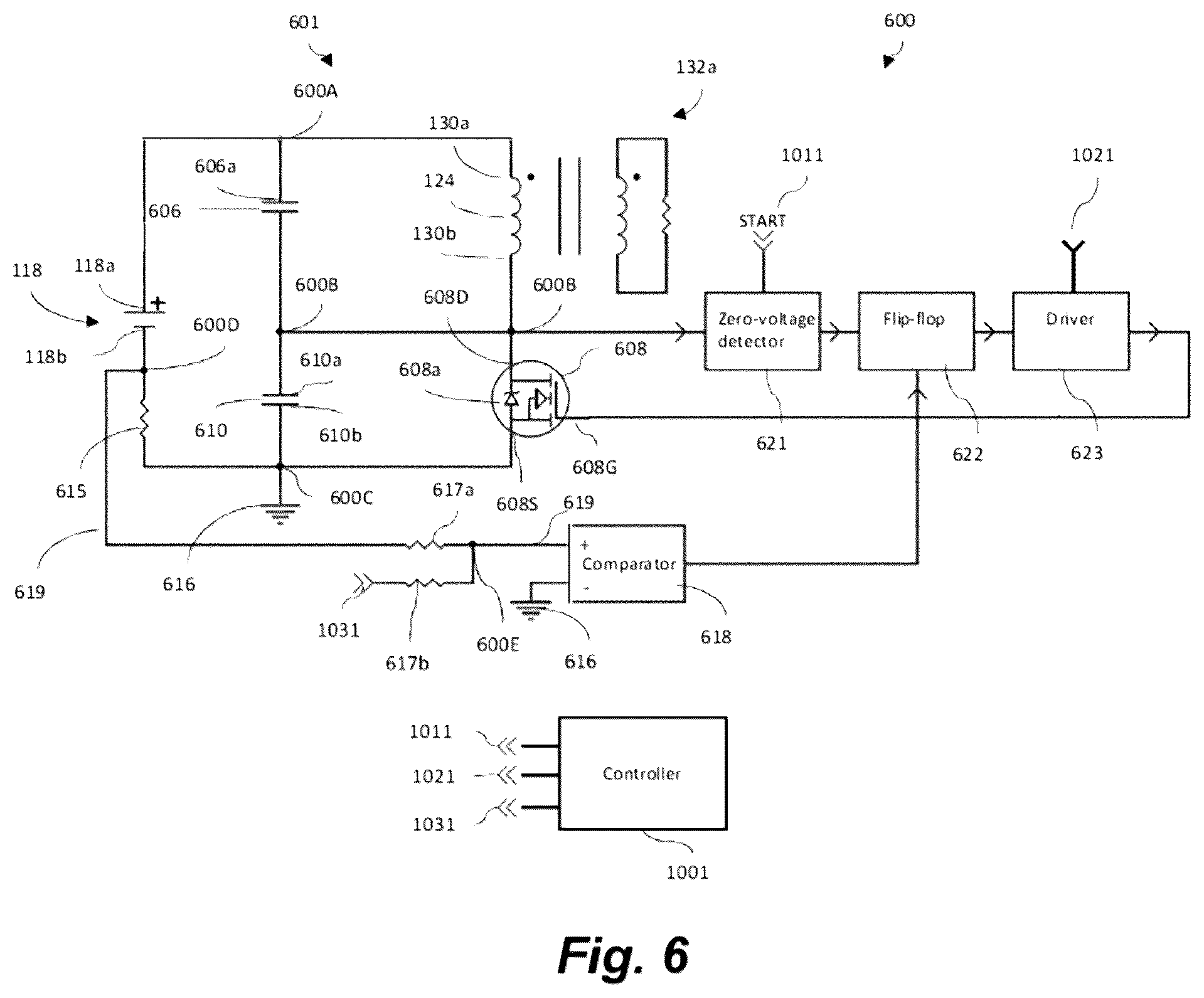 Patent US12310417 Figure 6 – Apparatus for aerosol generating device having heating control circuit heating based on temperature of the heater or heaters