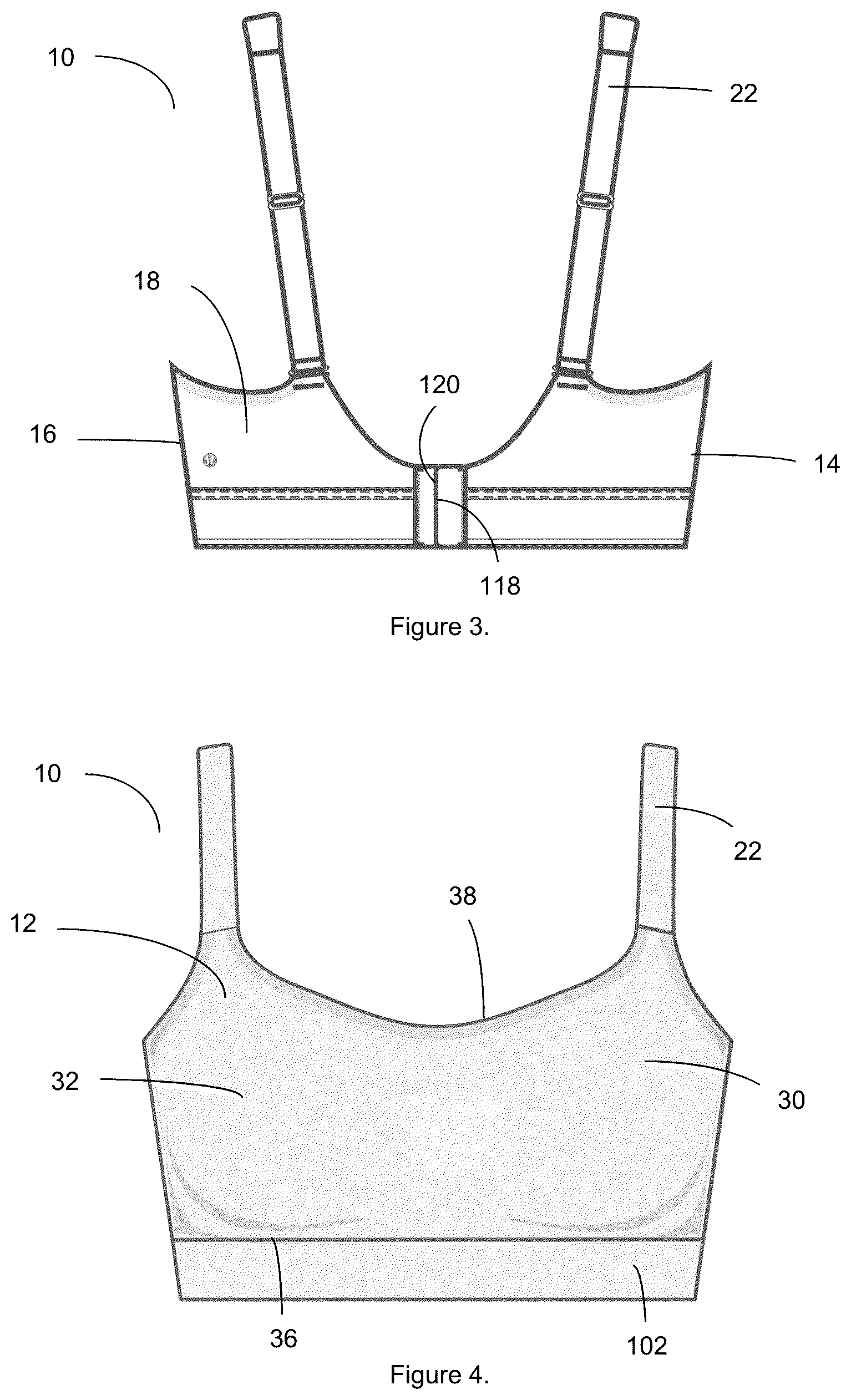 Patent US12310428 Figure 2 – Breast support garment