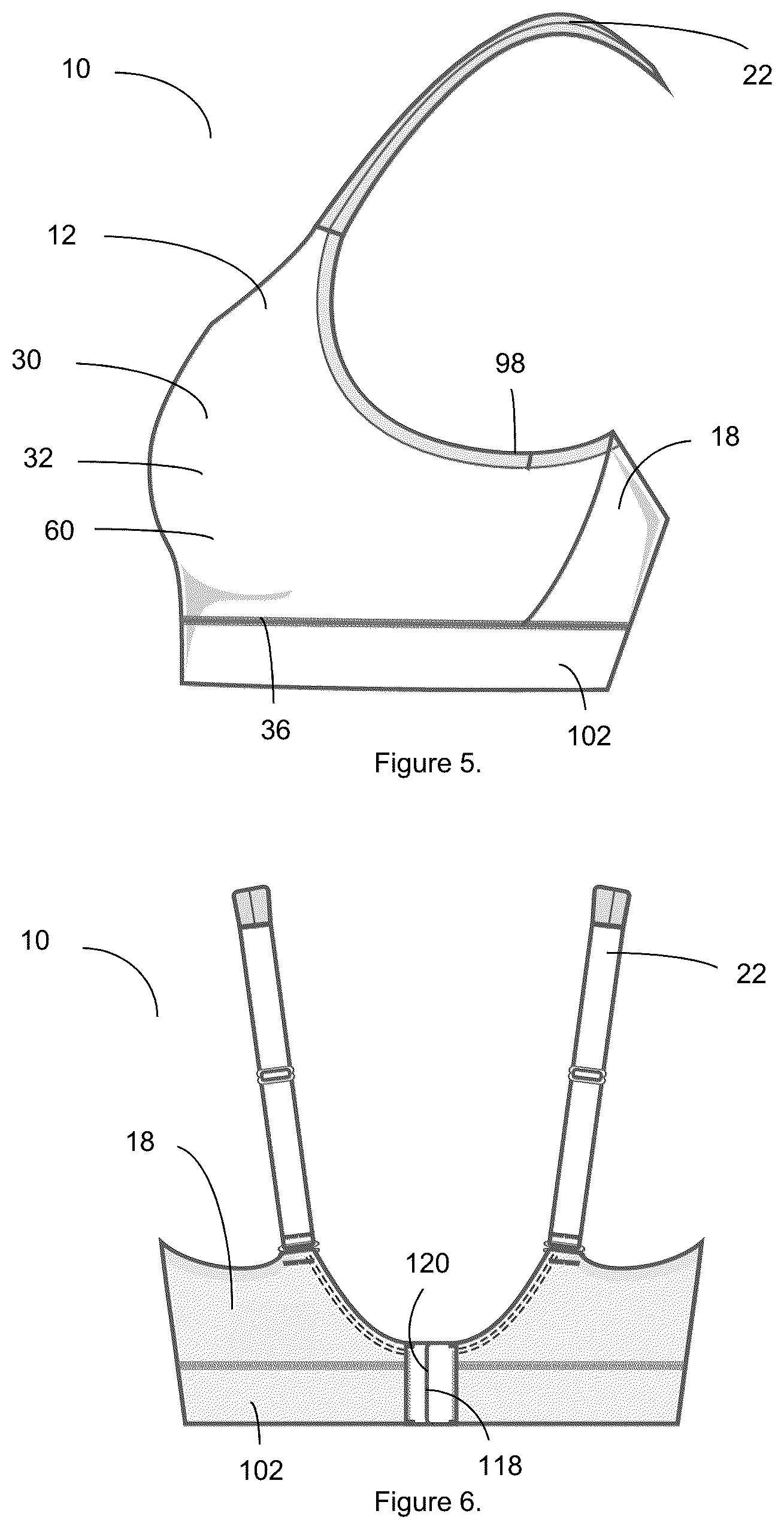 Patent US12310428 Figure 3 – Breast support garment