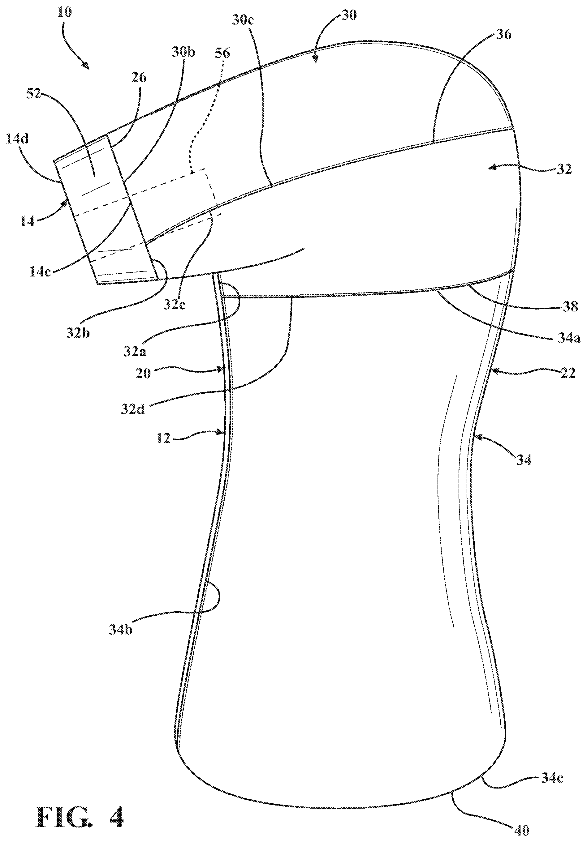 Patent US12310430 Figure 4 – Support shirts including a restriction panel