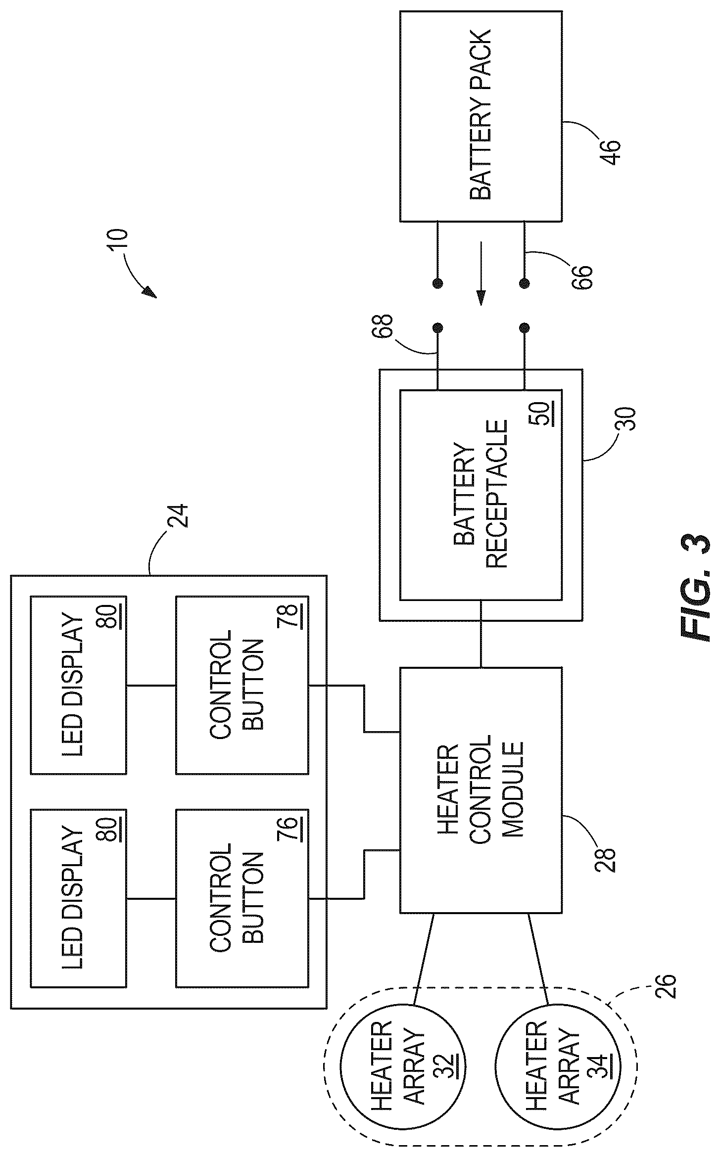 Patent US12310431 Figure 3 – Article of clothing with control button