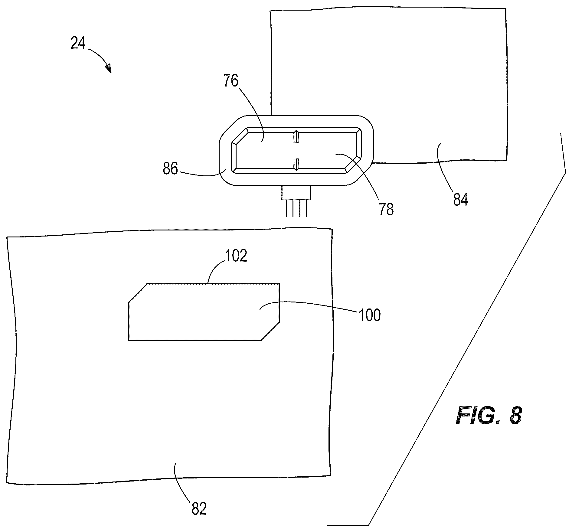 Patent US12310431 Figure 7 – Article of clothing with control button