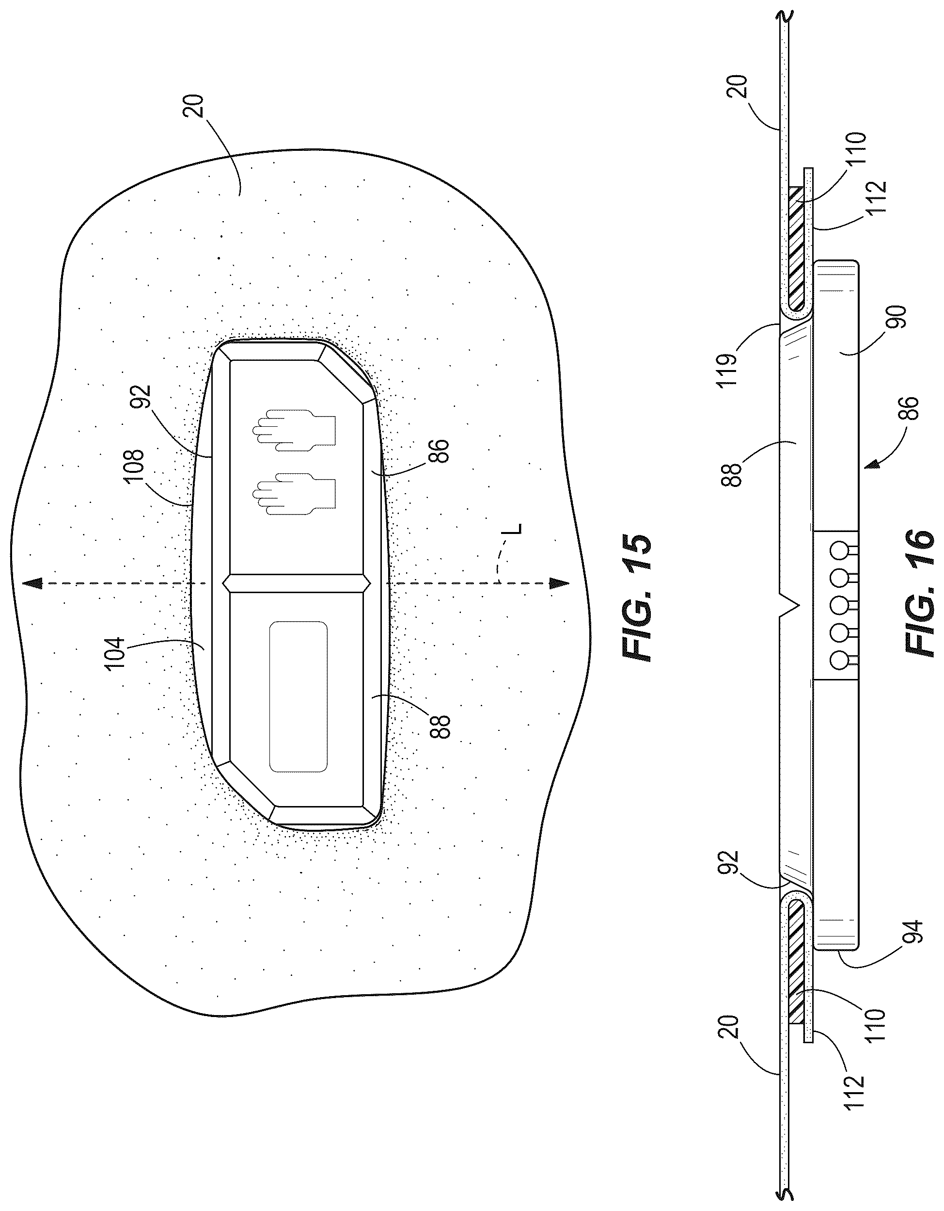 Patent US12310431 Figure 10 – Article of clothing with control button