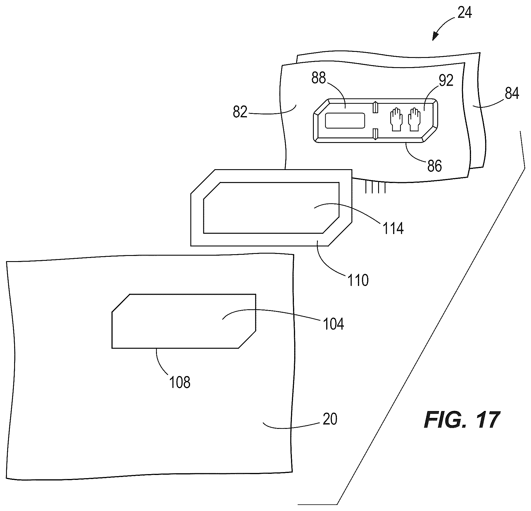 Patent US12310431 Figure 11 – Article of clothing with control button