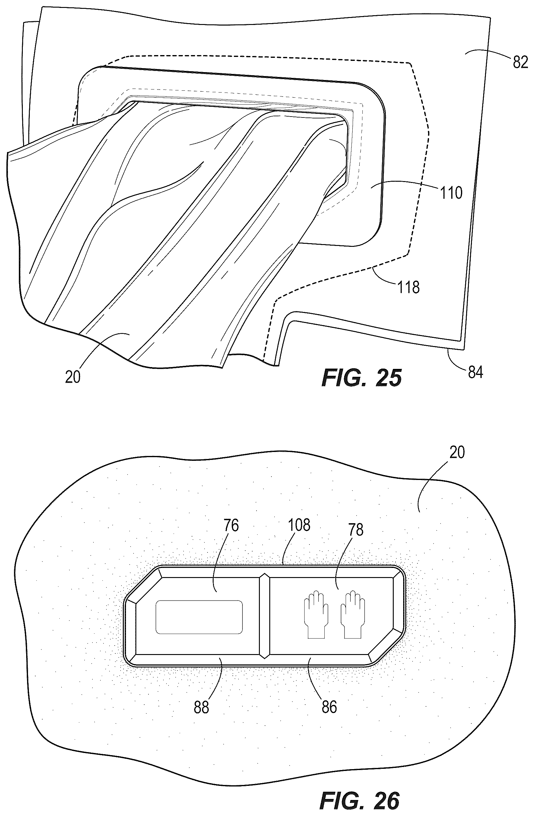 Patent US12310431 Figure 18 – Article of clothing with control button