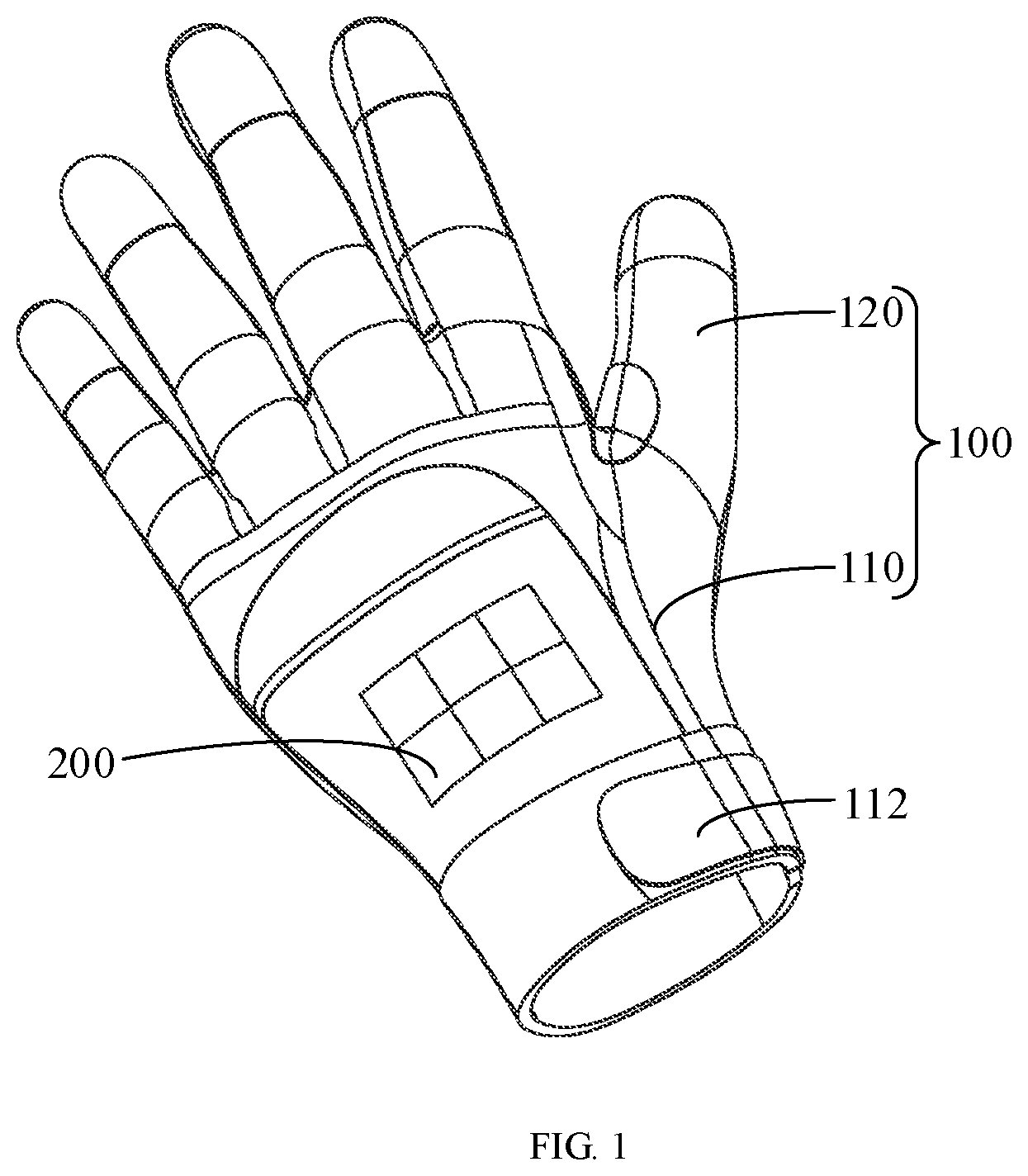 Patent US12310435 Figure 1 – Magnetic gloves