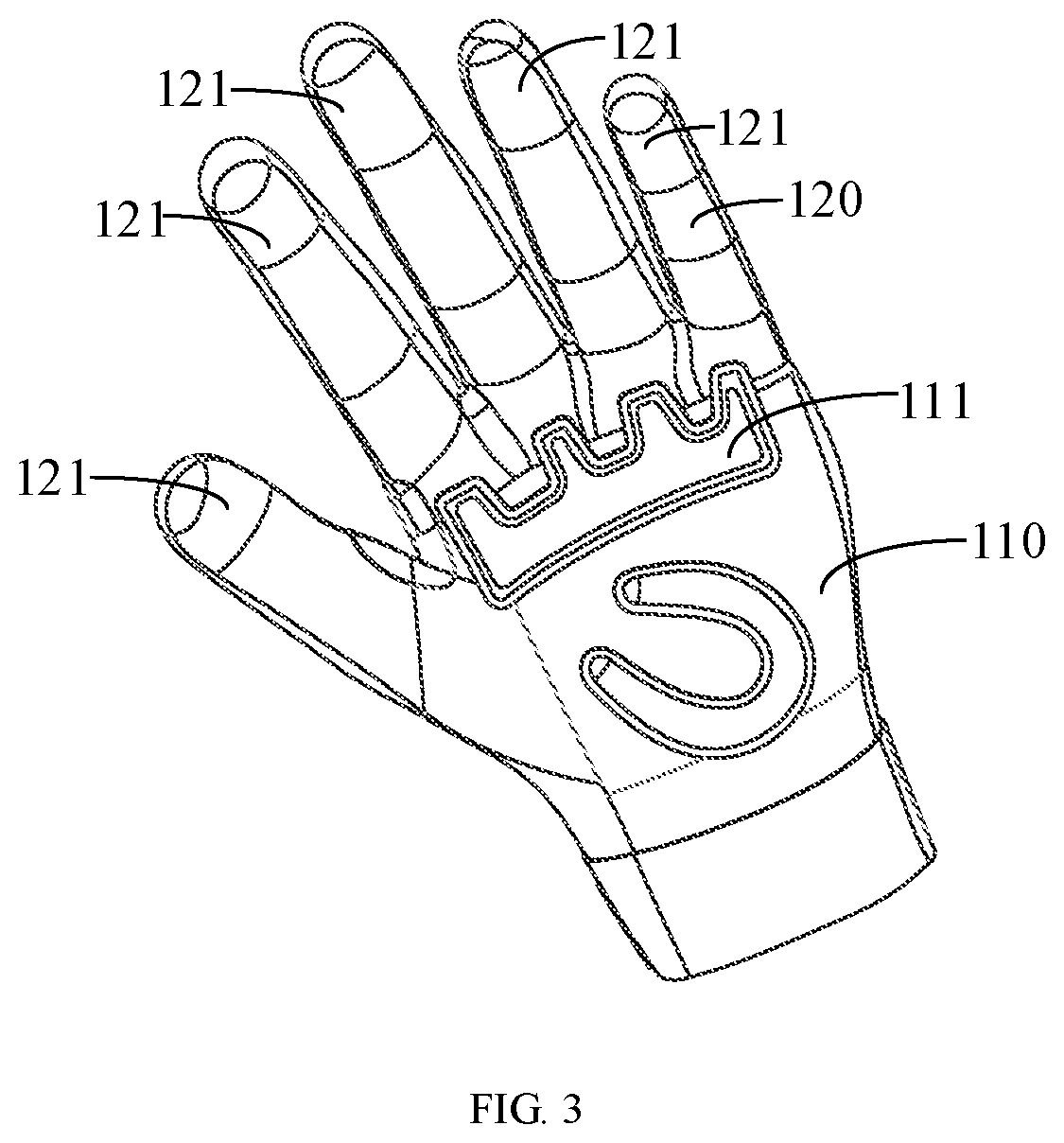 Patent US12310435 Figure 3 – Magnetic gloves