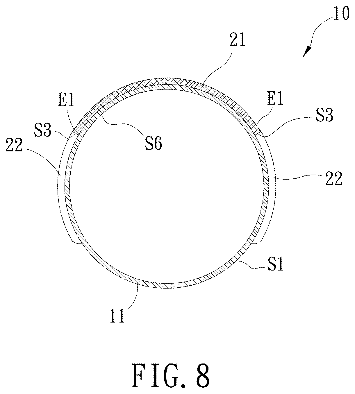 Patent US12310436 Figure 8 – Glove structure and its manufacturing method