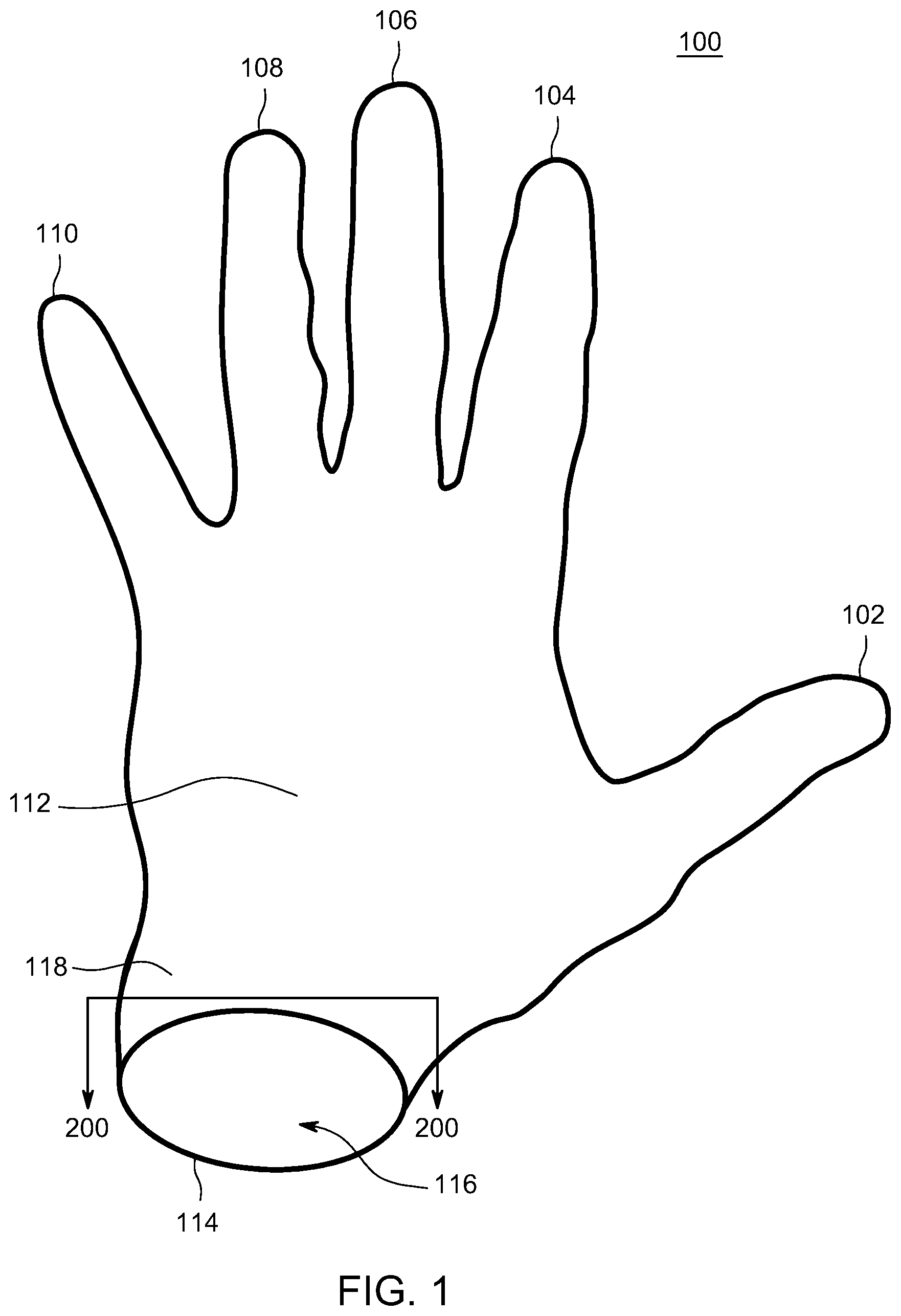 Patent US12310440 Figure 1 – Thin organic solvent resistant glove