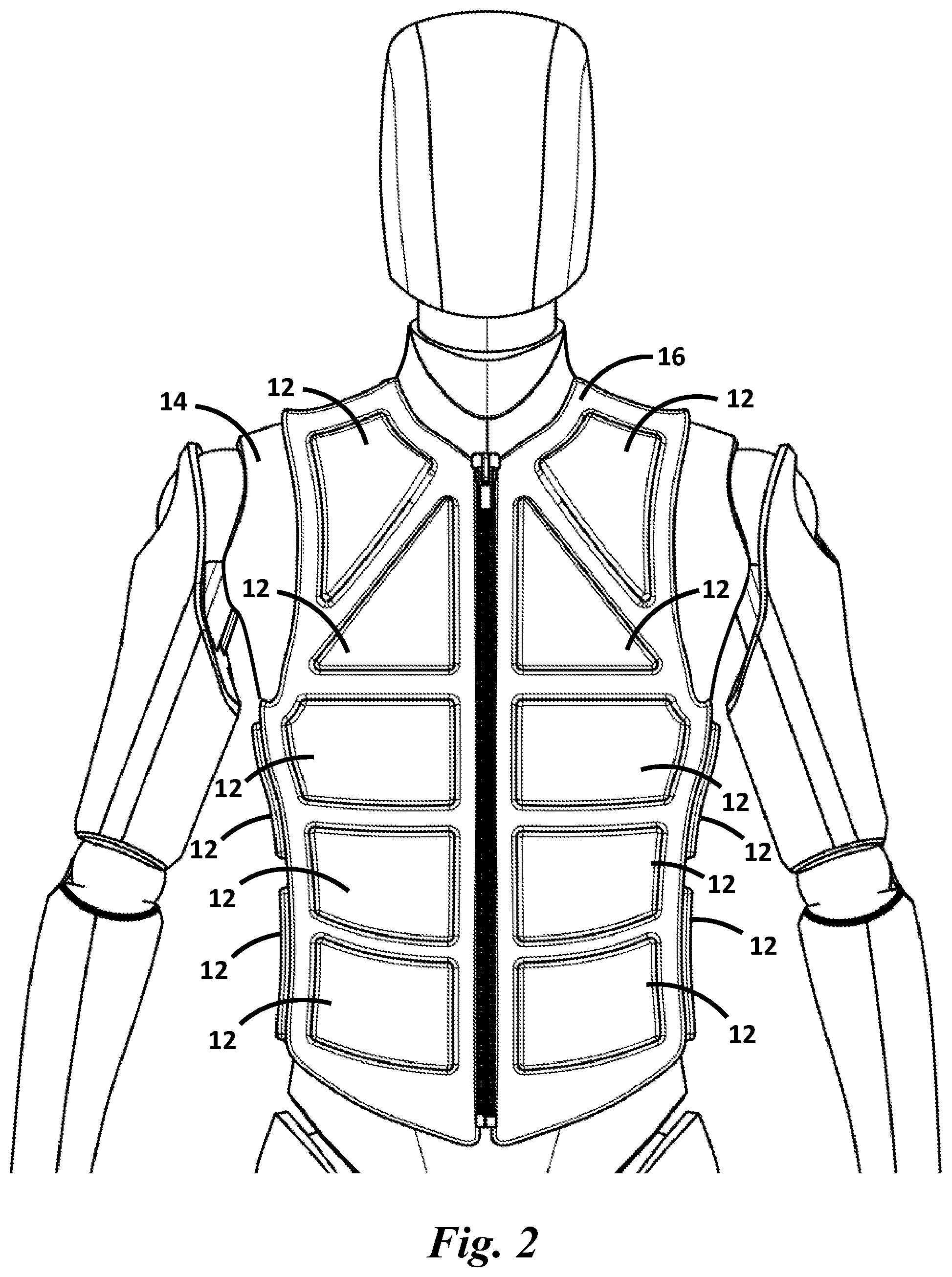 Patent US12310441 Figure 2 – Augmented gear for exercise, therapy and daily use