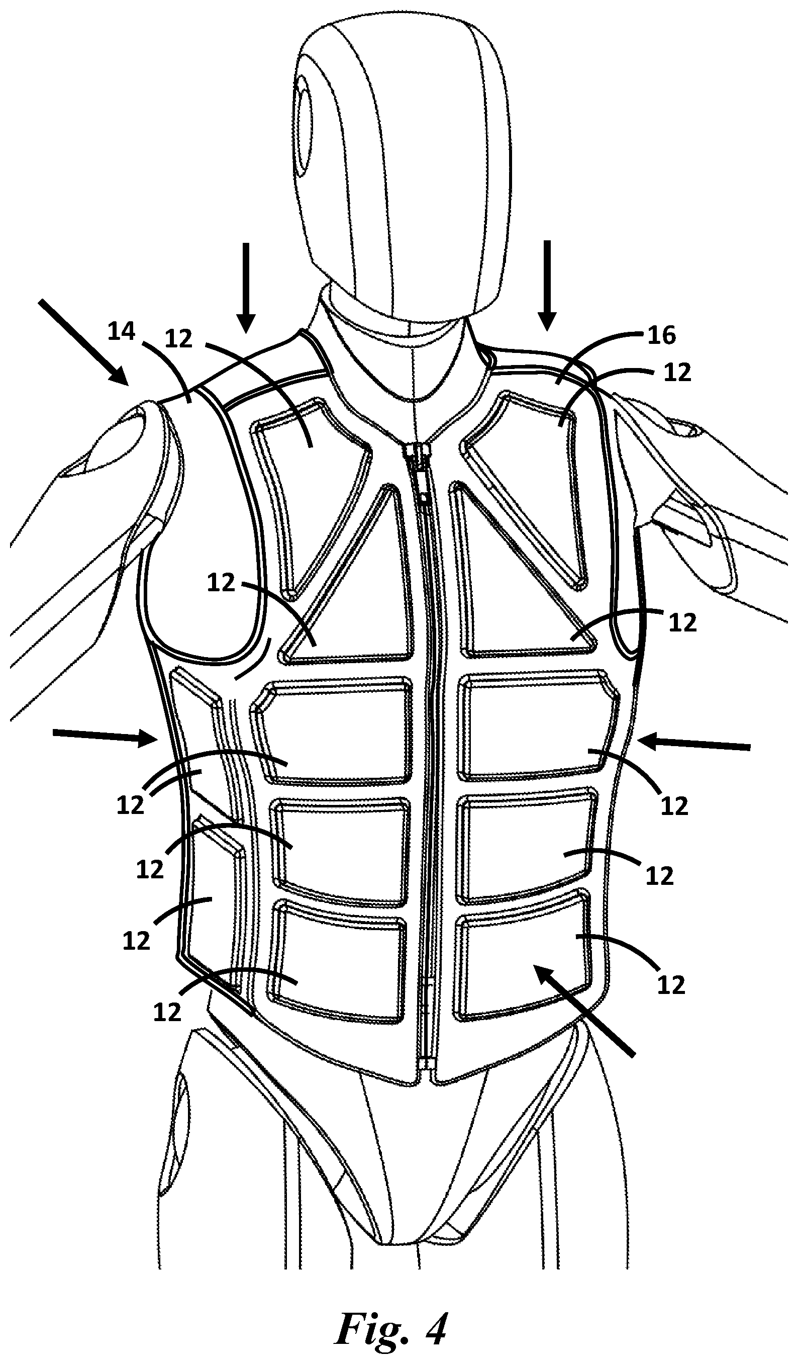 Patent US12310441 Figure 4 – Augmented gear for exercise, therapy and daily use