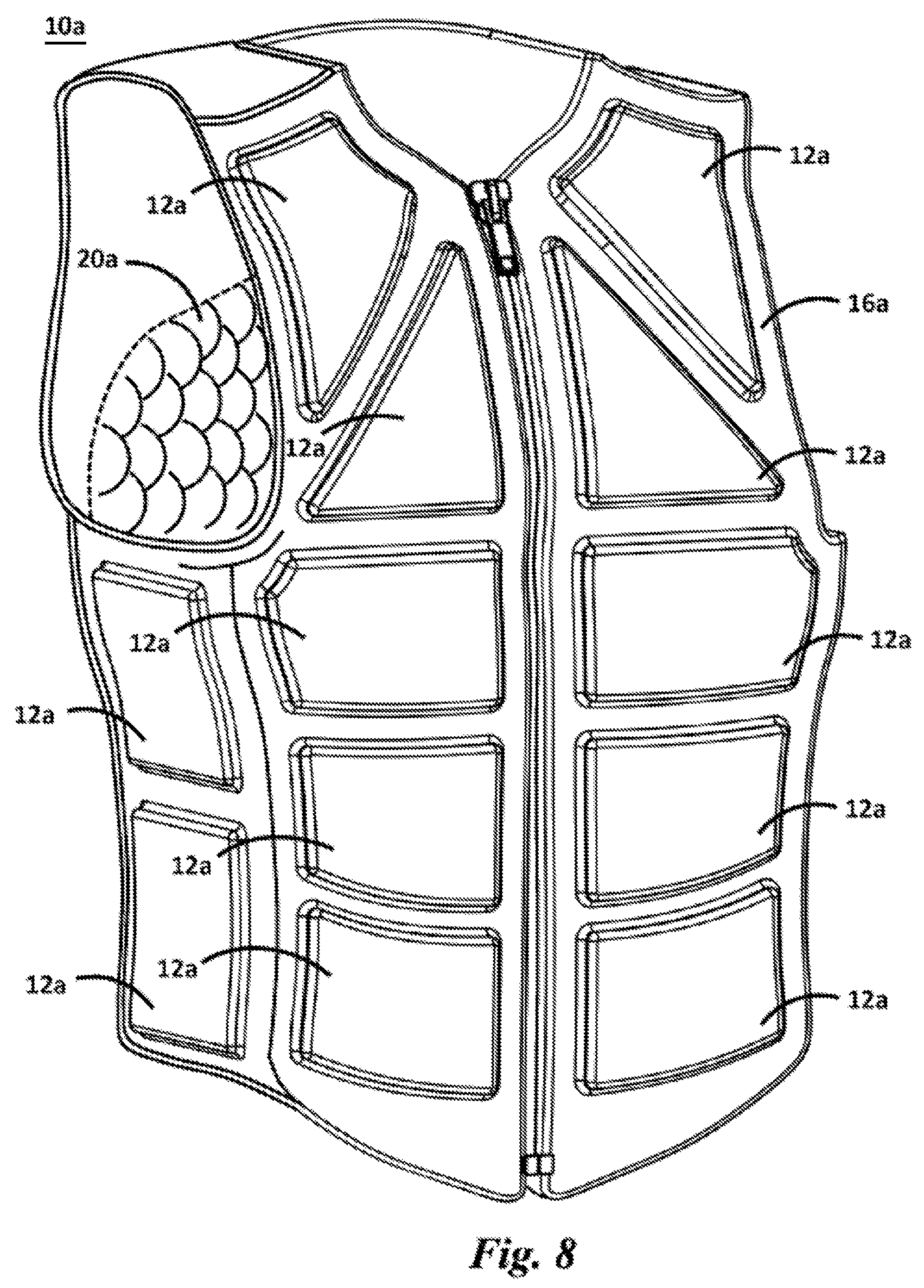 Patent US12310441 Figure 8 – Augmented gear for exercise, therapy and daily use