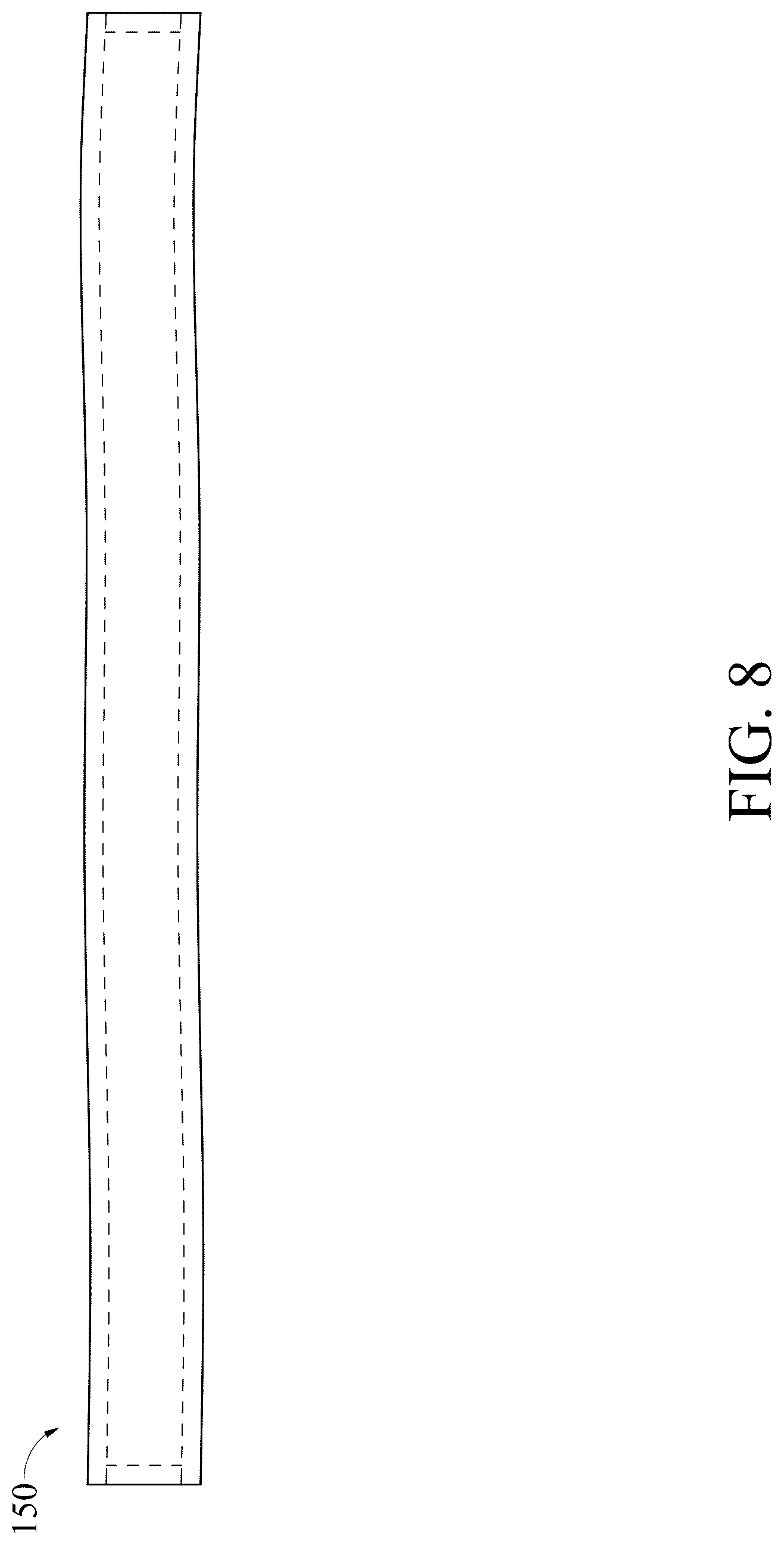 Patent US12310442 Figure 8 – Hat with detachable liner
