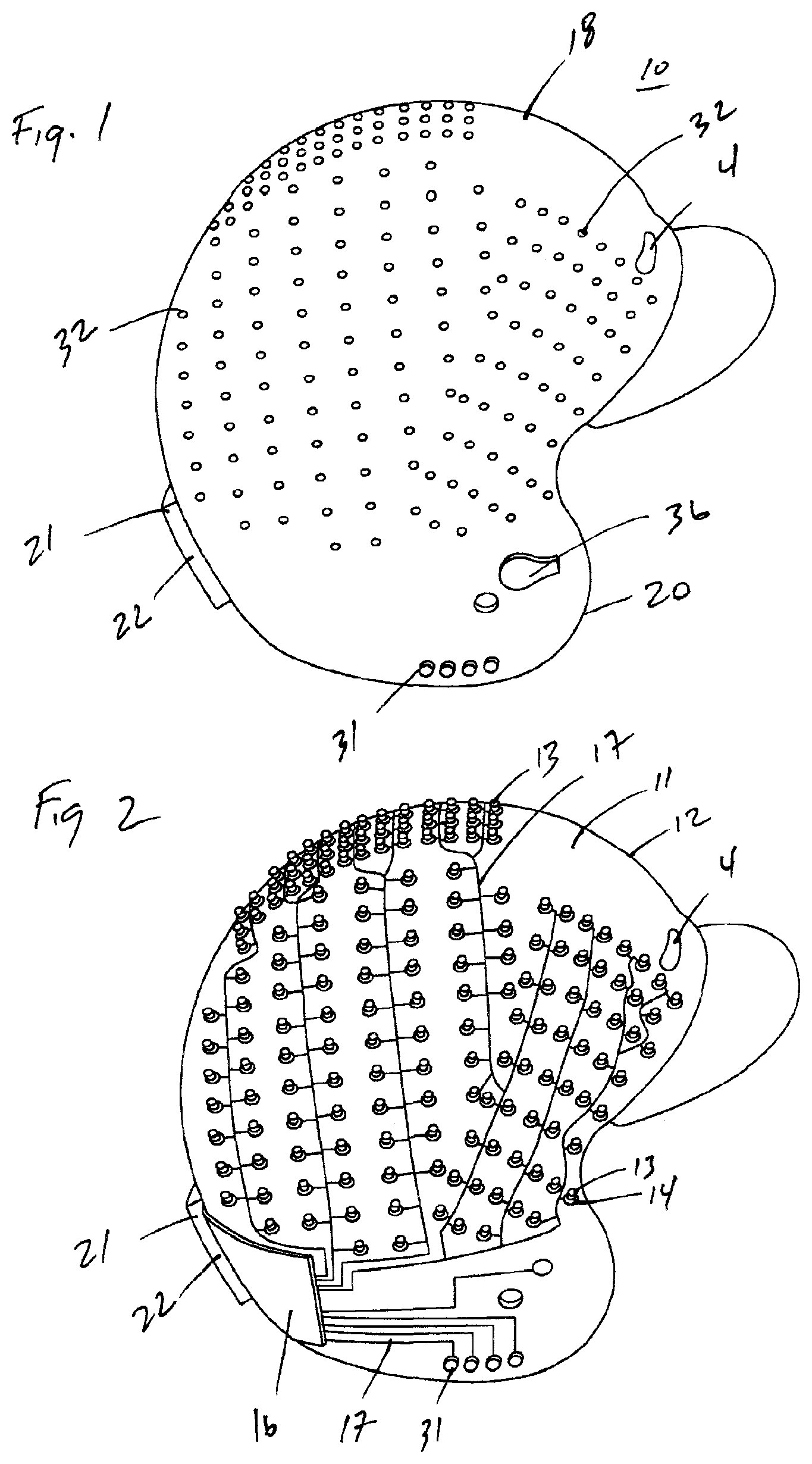 Patent US12310444 Figure 1 – Helmet lighting system