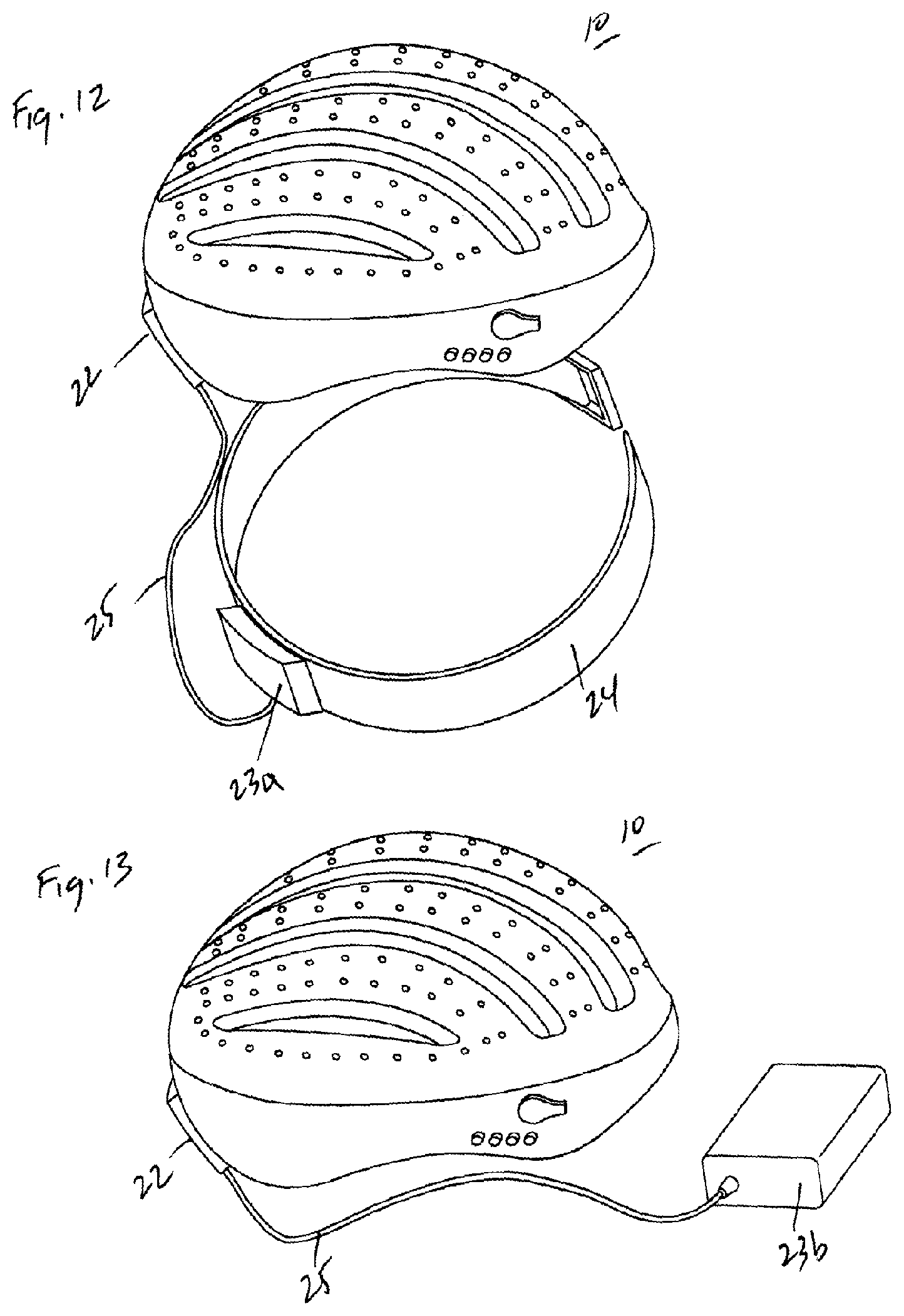 Patent US12310444 Figure 8 – Helmet lighting system