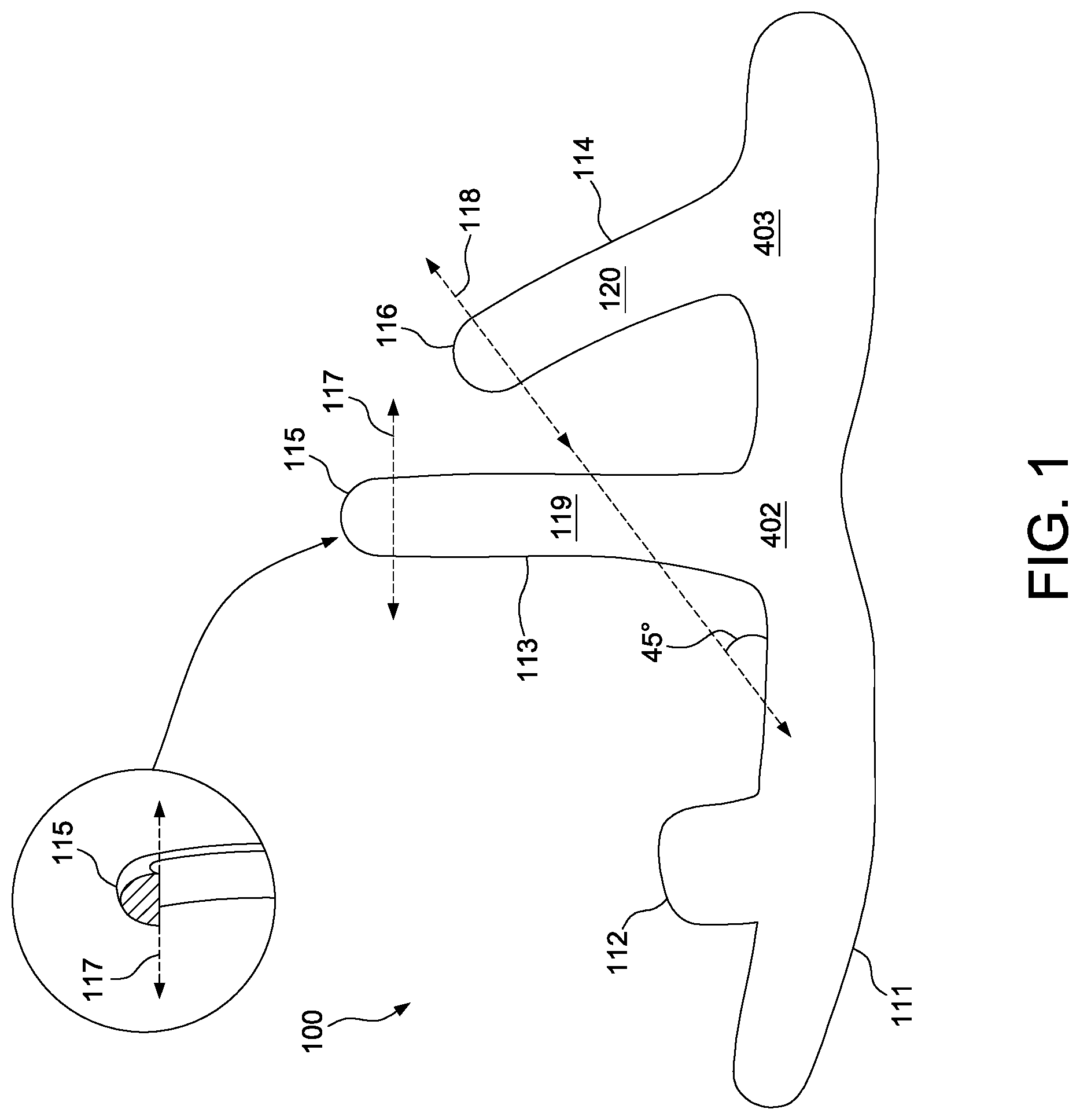 Patent US12310445 Figure 1 – Shoe device with dual stadium arch bimodal structure for rapid entry and release