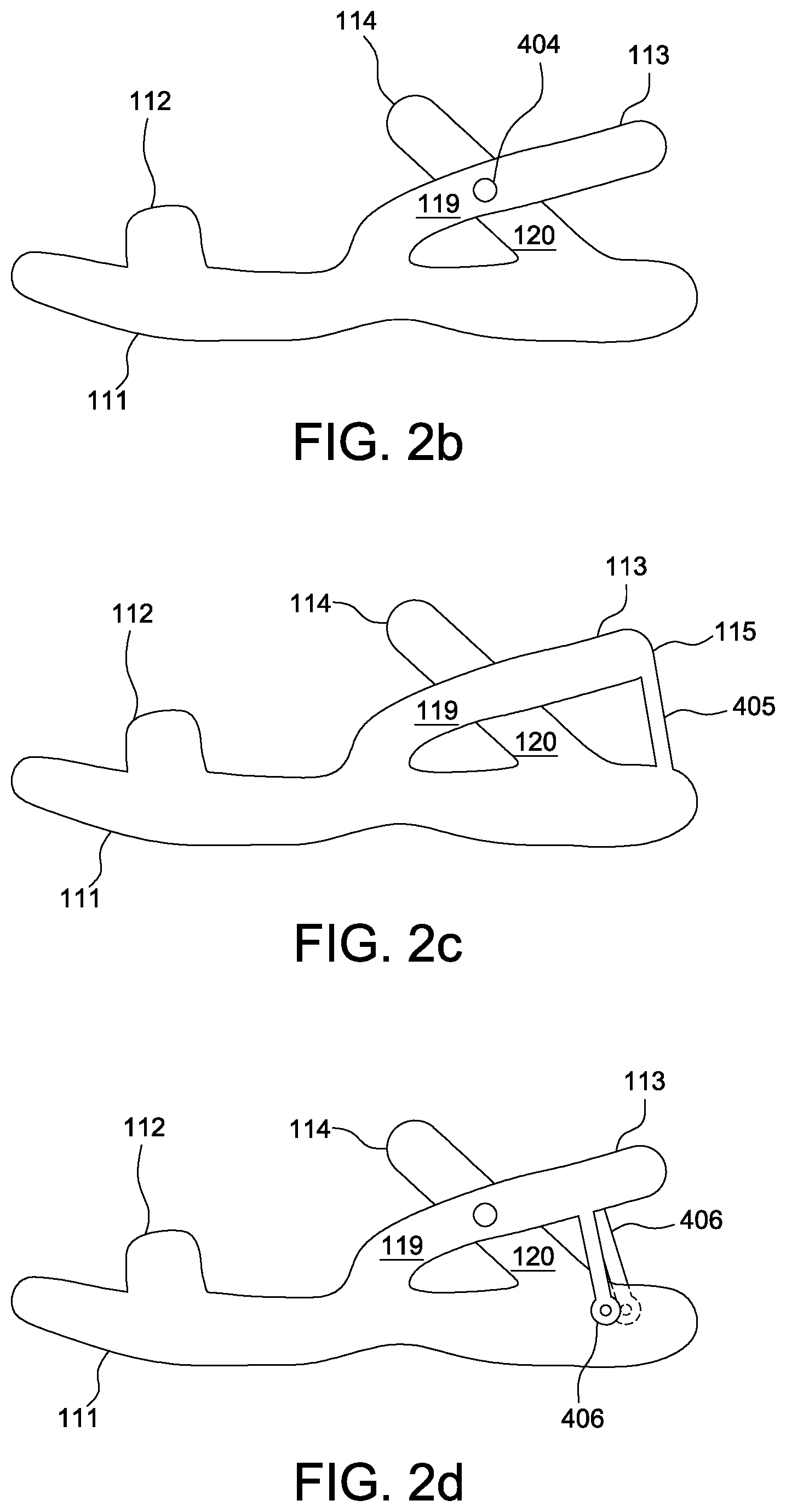 Patent US12310445 Figure 3 – Shoe device with dual stadium arch bimodal structure for rapid entry and release