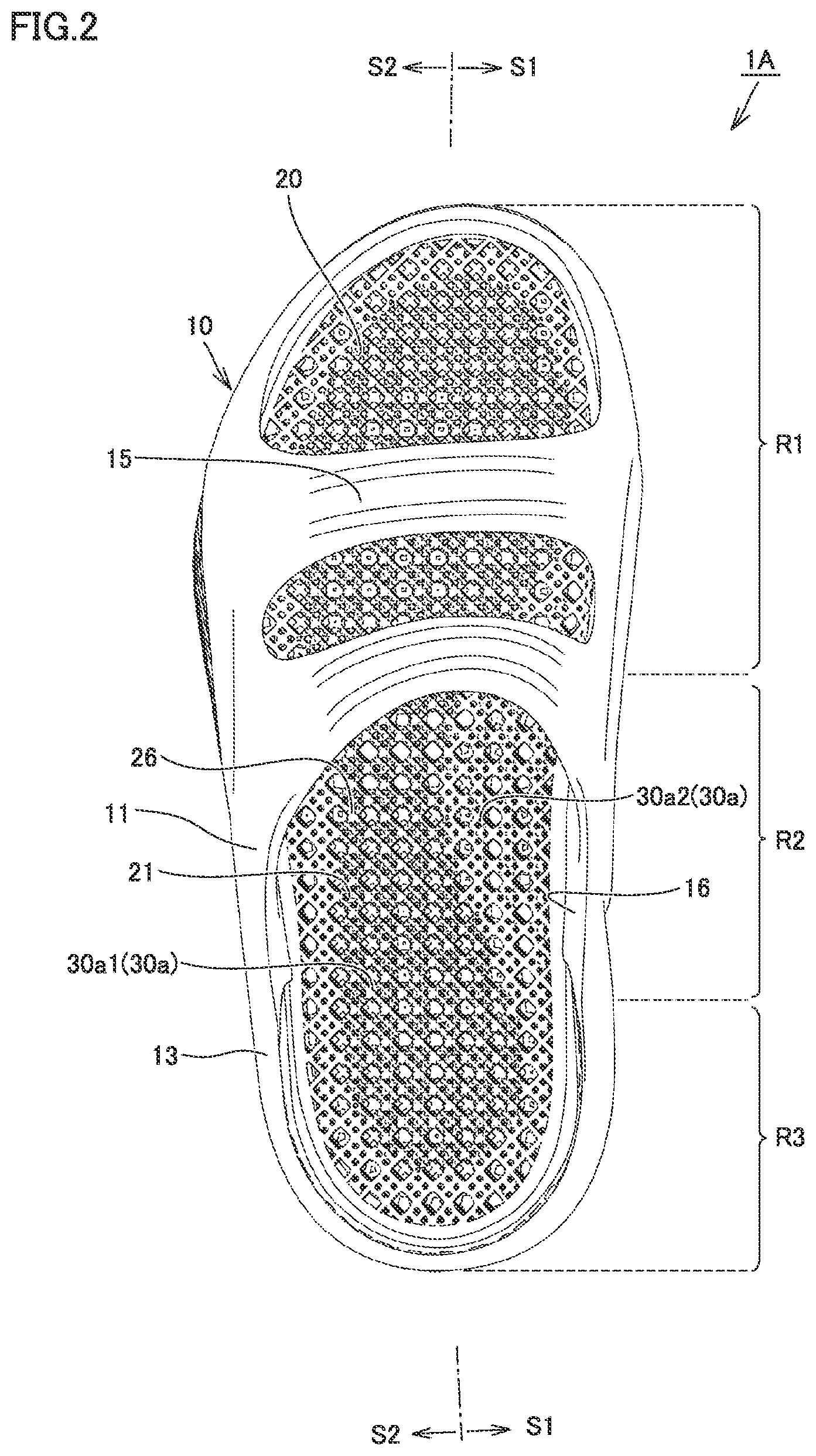 Patent US12310447 Figure 2 – Footwear
