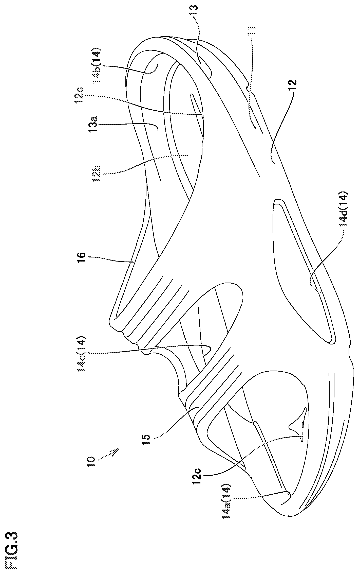 Patent US12310447 Figure 3 – Footwear