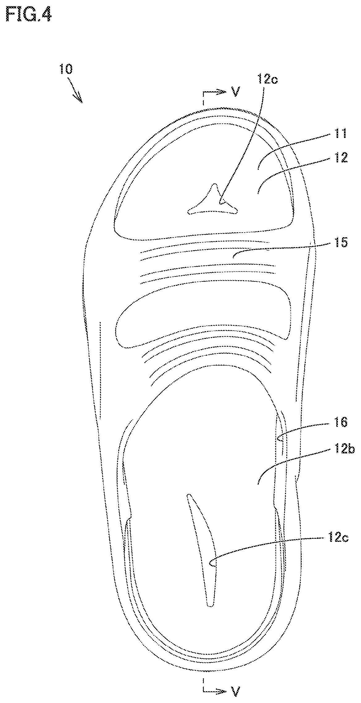 Patent US12310447 Figure 4 – Footwear
