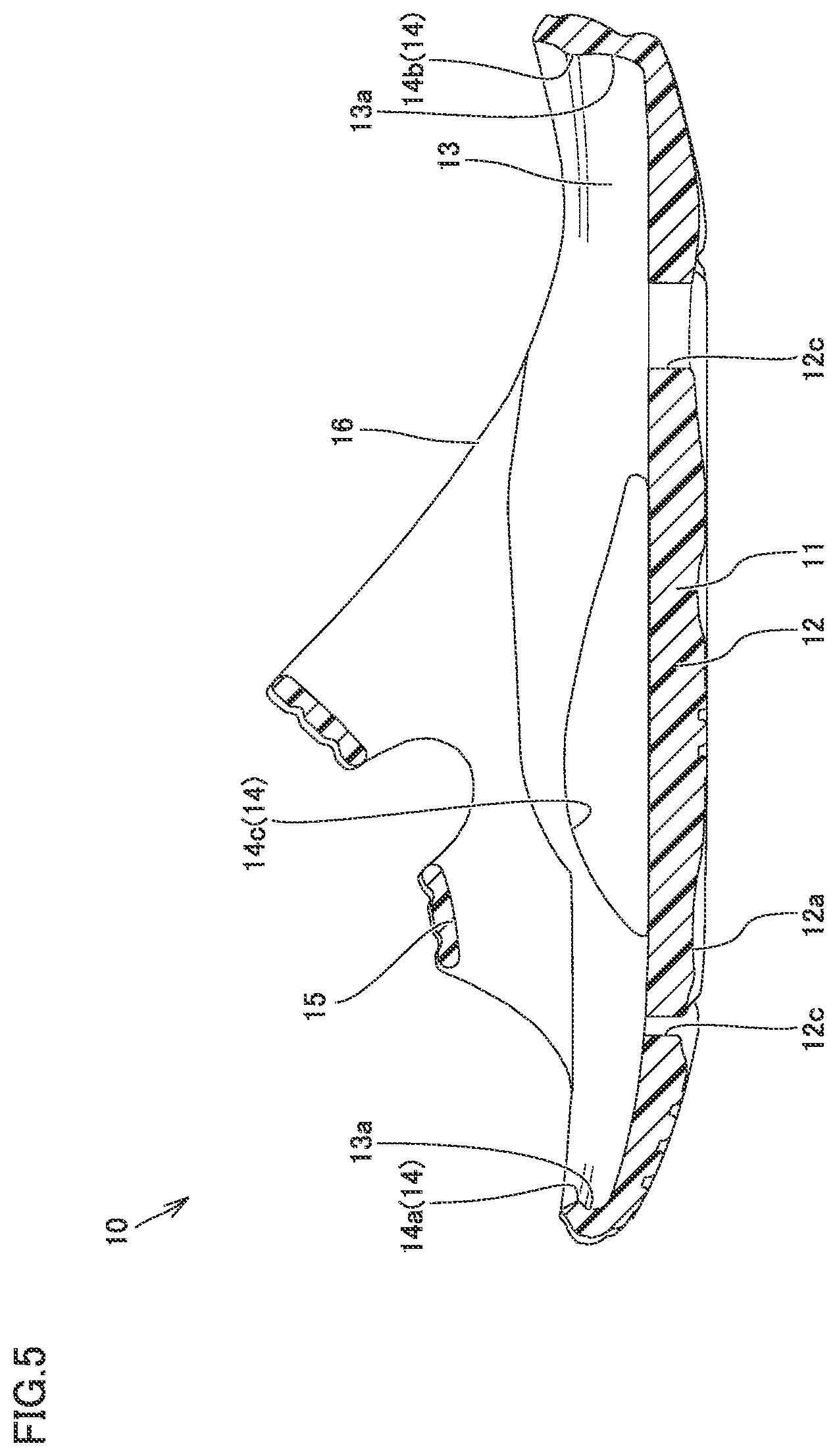 Patent US12310447 Figure 5 – Footwear