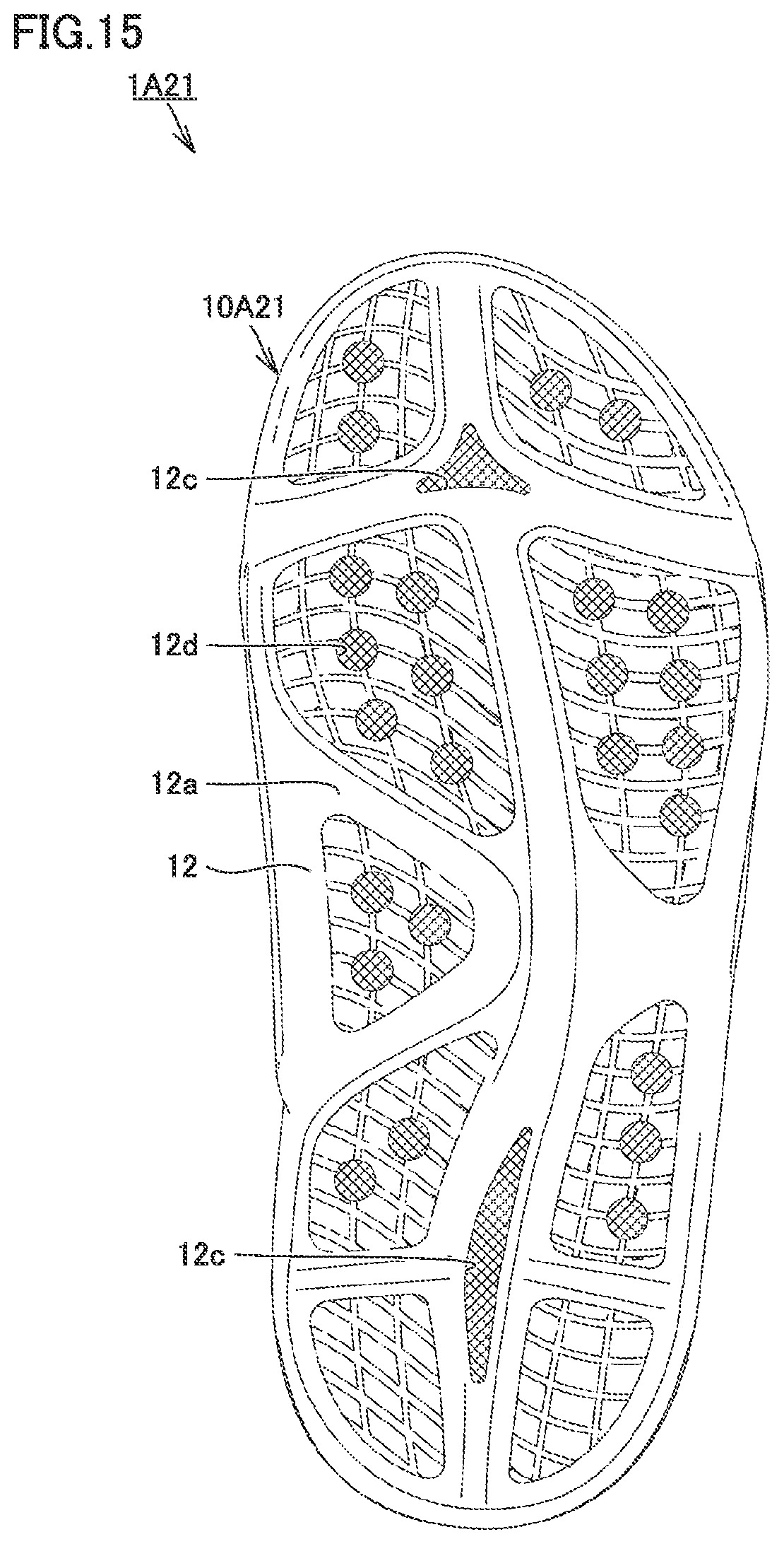 Patent US12310447 Figure 15 – Footwear